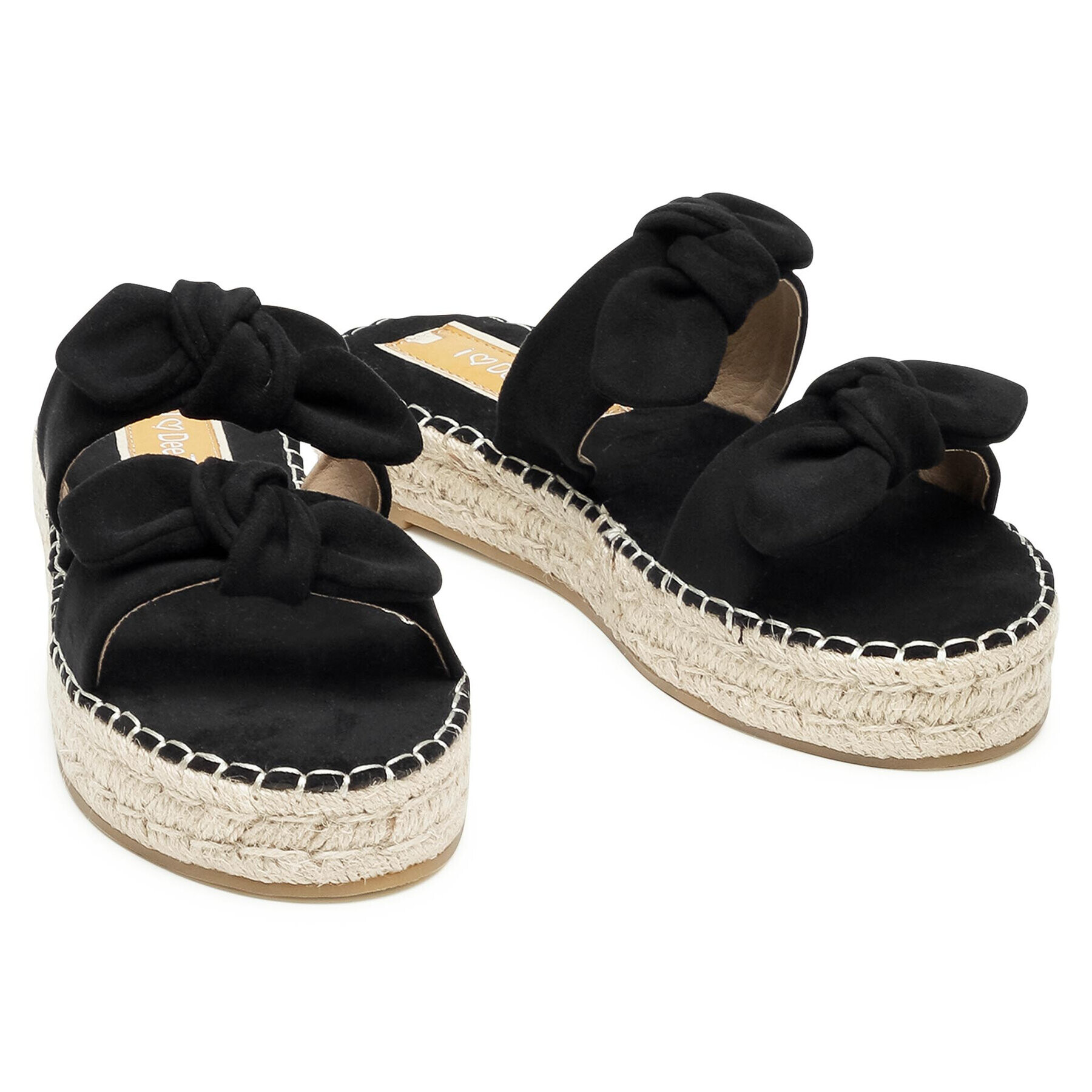 DeeZee Espadrile WS19354-12 Negru - Pled.ro