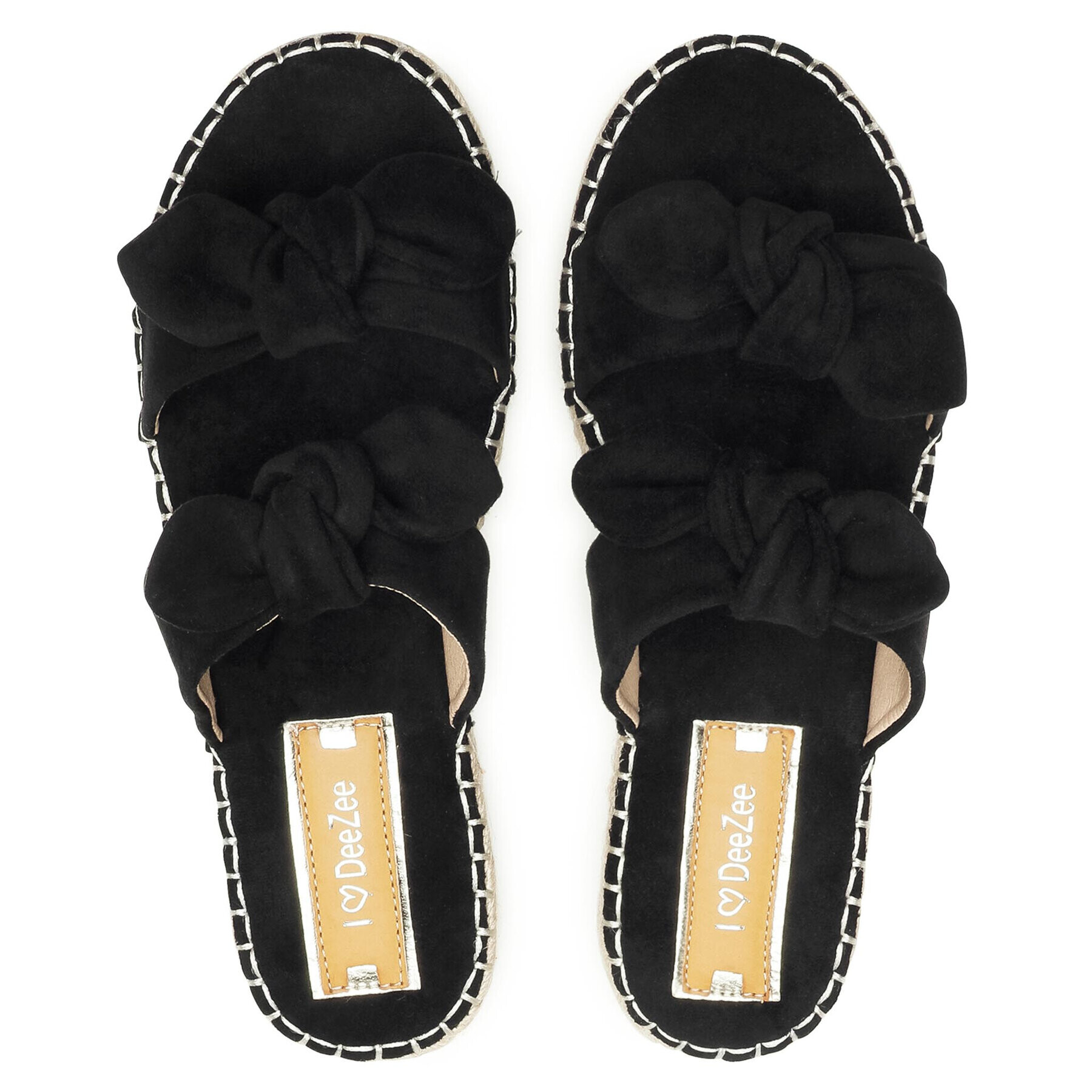 DeeZee Espadrile WS19354-12 Negru - Pled.ro