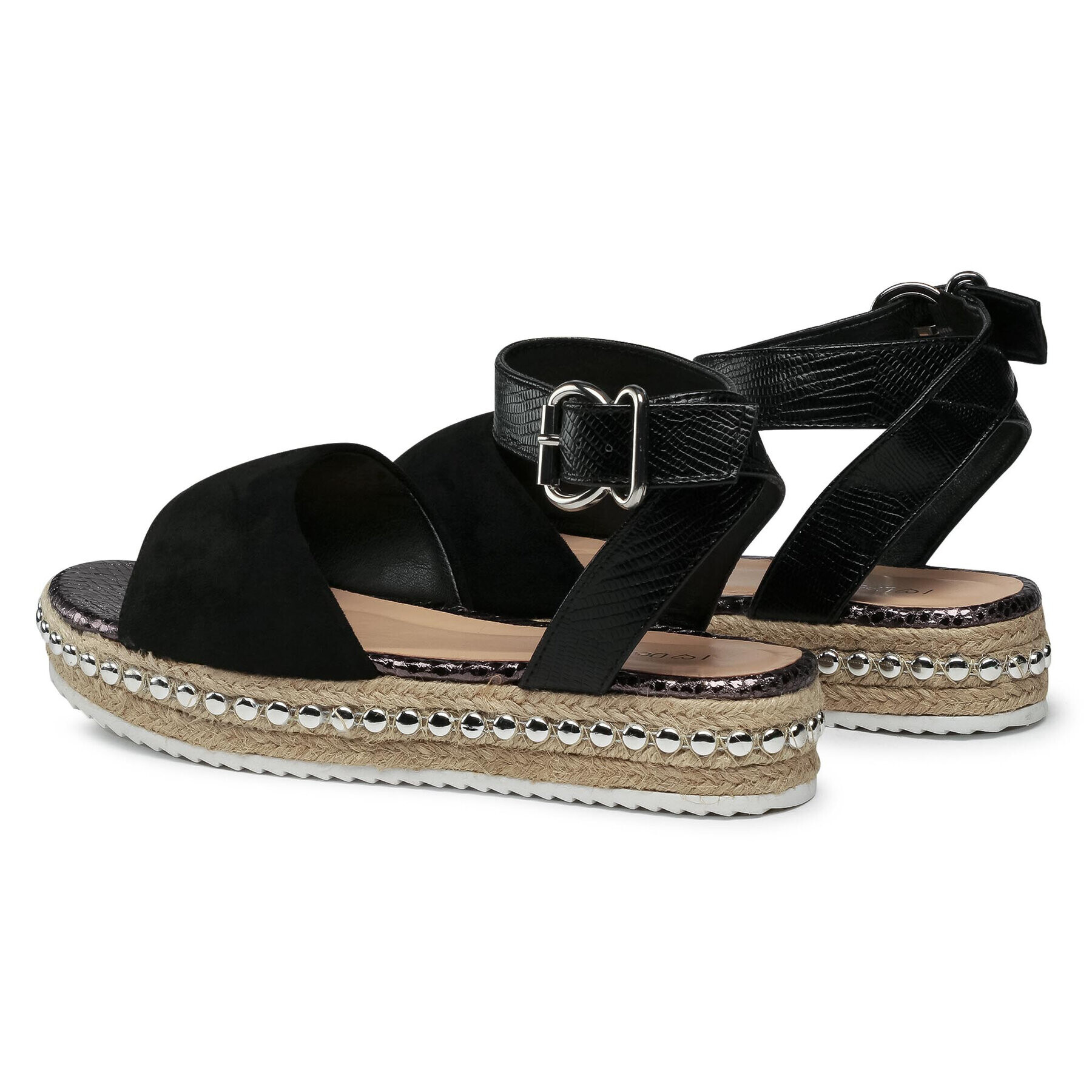 DeeZee Espadrile WS210402-01 Negru - Pled.ro