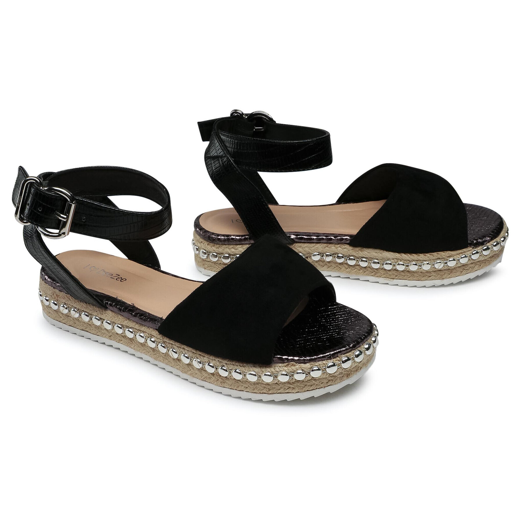 DeeZee Espadrile WS210402-01 Negru - Pled.ro