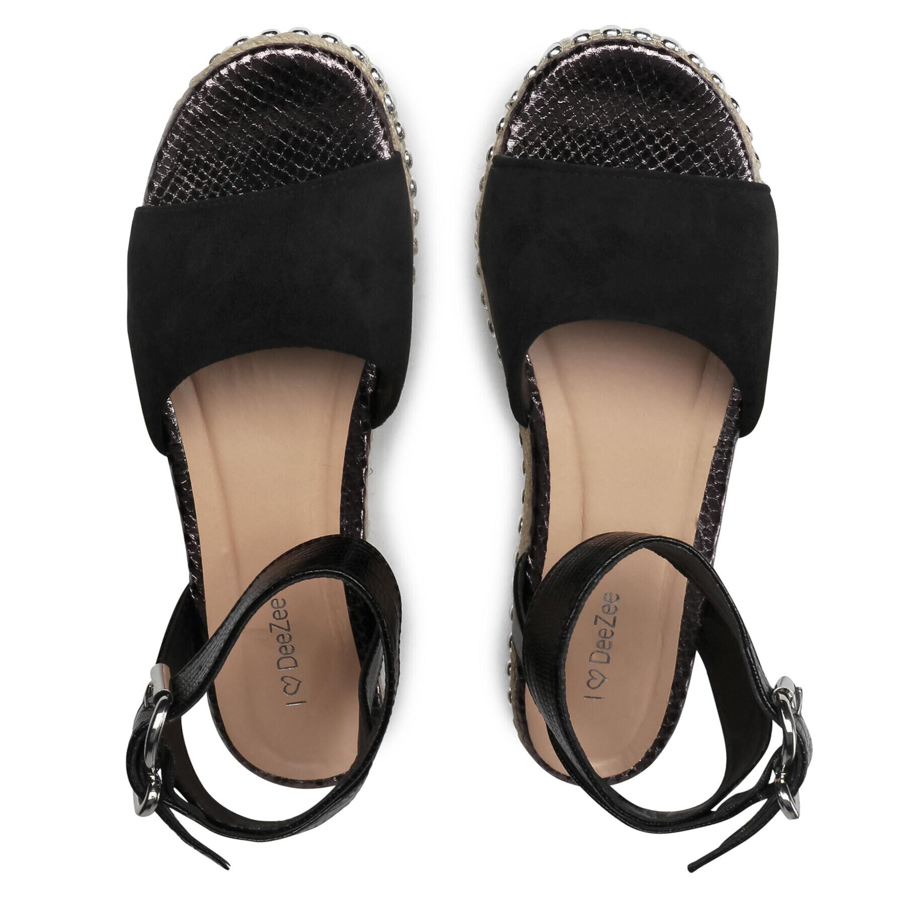 DeeZee Espadrile WS210402-01 Negru - Pled.ro