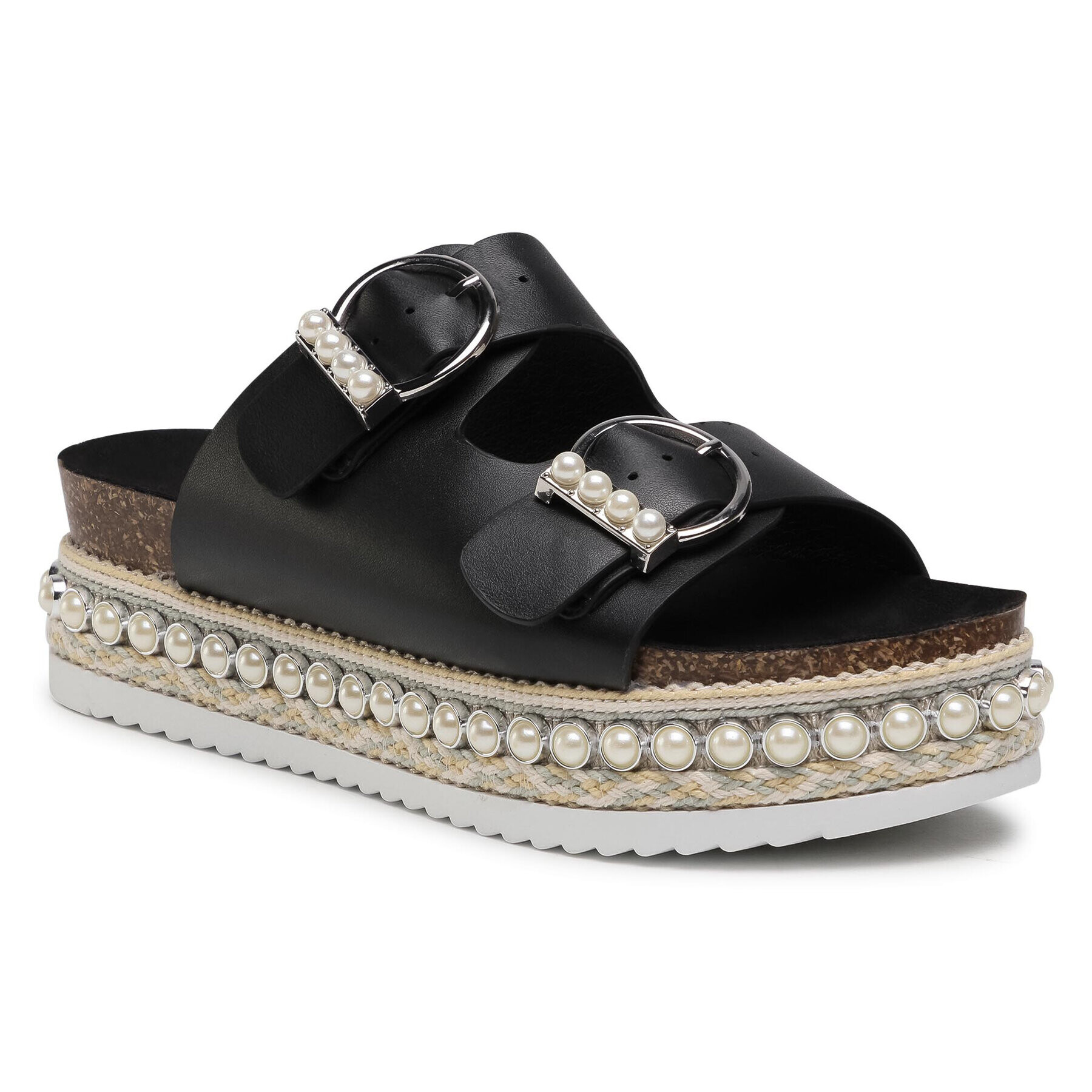 DeeZee Espadrile WS210407-01 Negru - Pled.ro