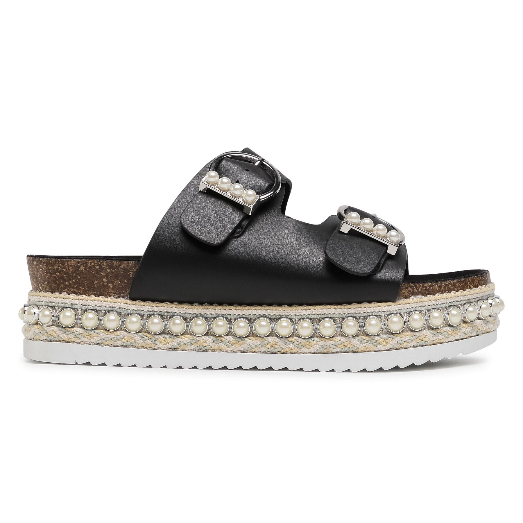 DeeZee Espadrile WS210407-01 Negru - Pled.ro