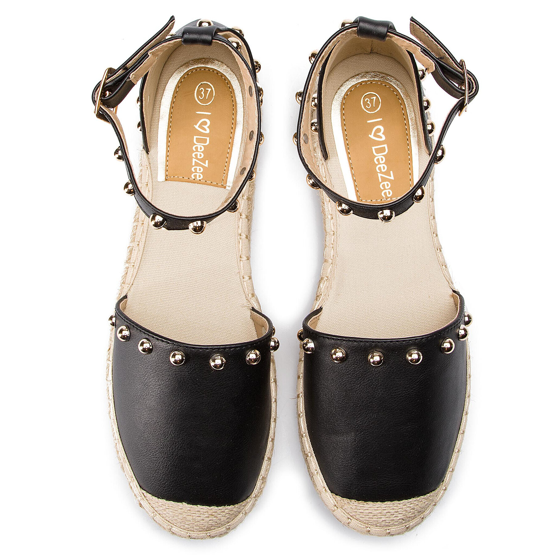 DeeZee Espadrile WS56700-15 Negru - Pled.ro