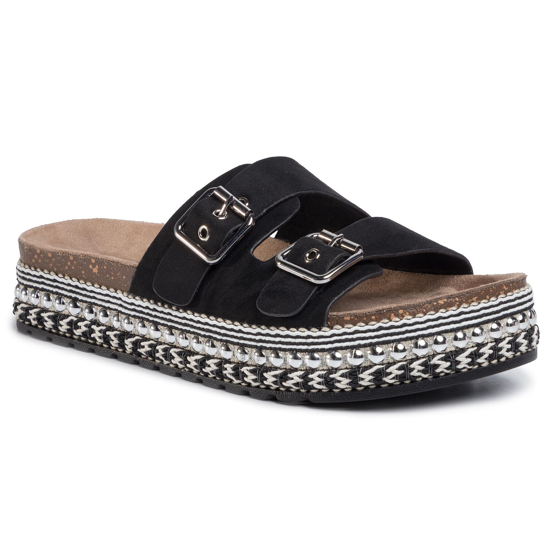 DeeZee Espadrile WS989A-06 Negru - Pled.ro