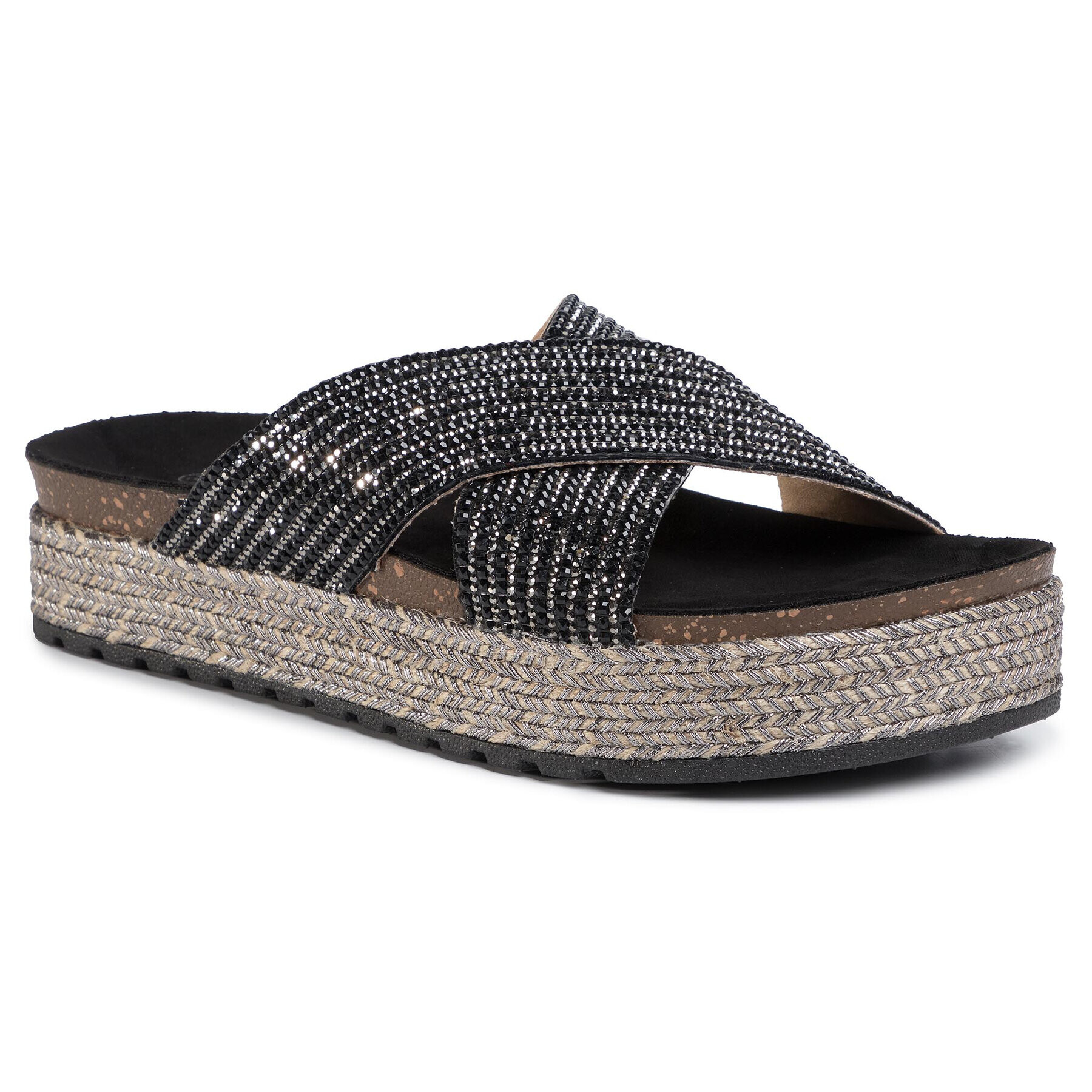 DeeZee Espadrile WSHT2019-03 Negru - Pled.ro