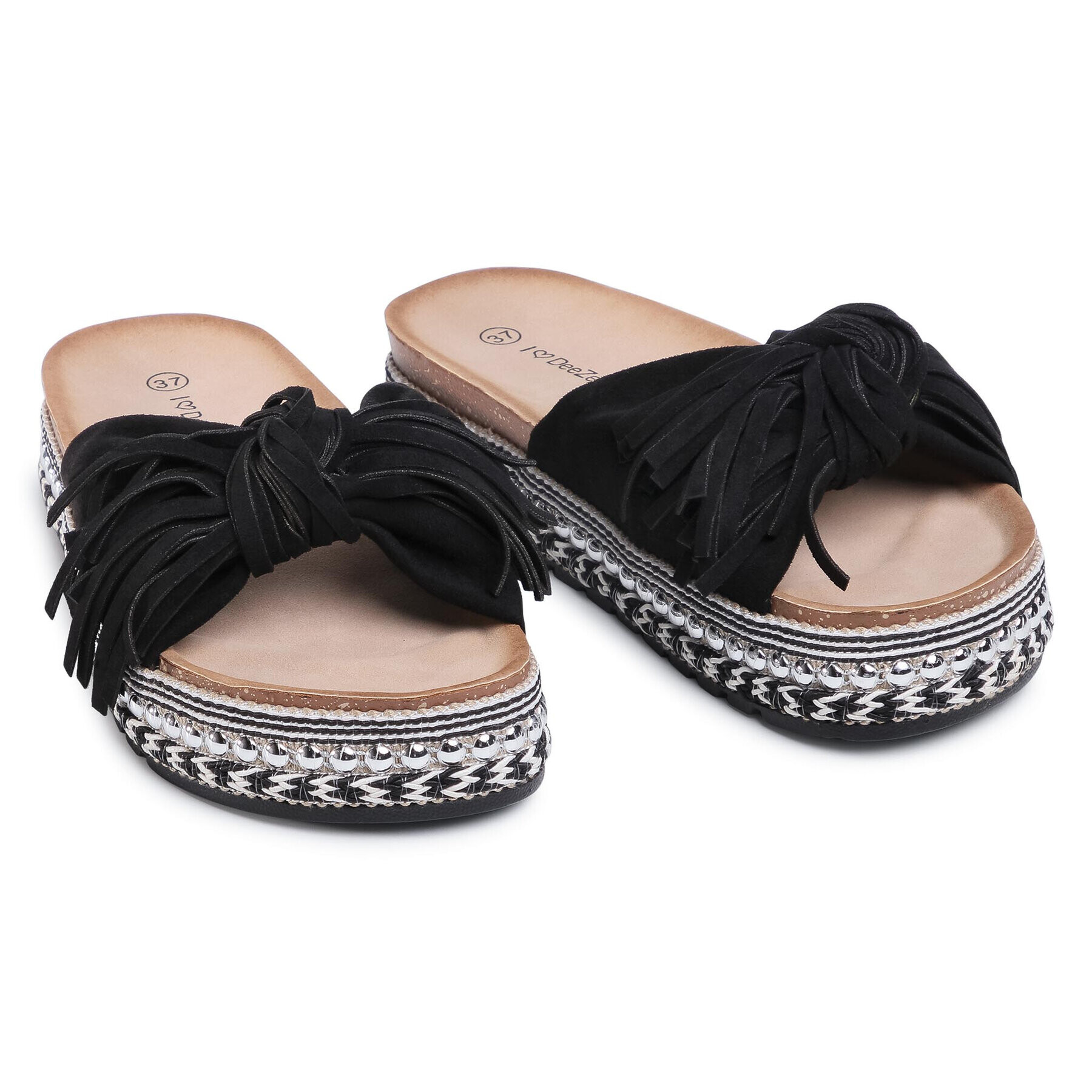 DeeZee Espadrile WSHT2019-05 Negru - Pled.ro