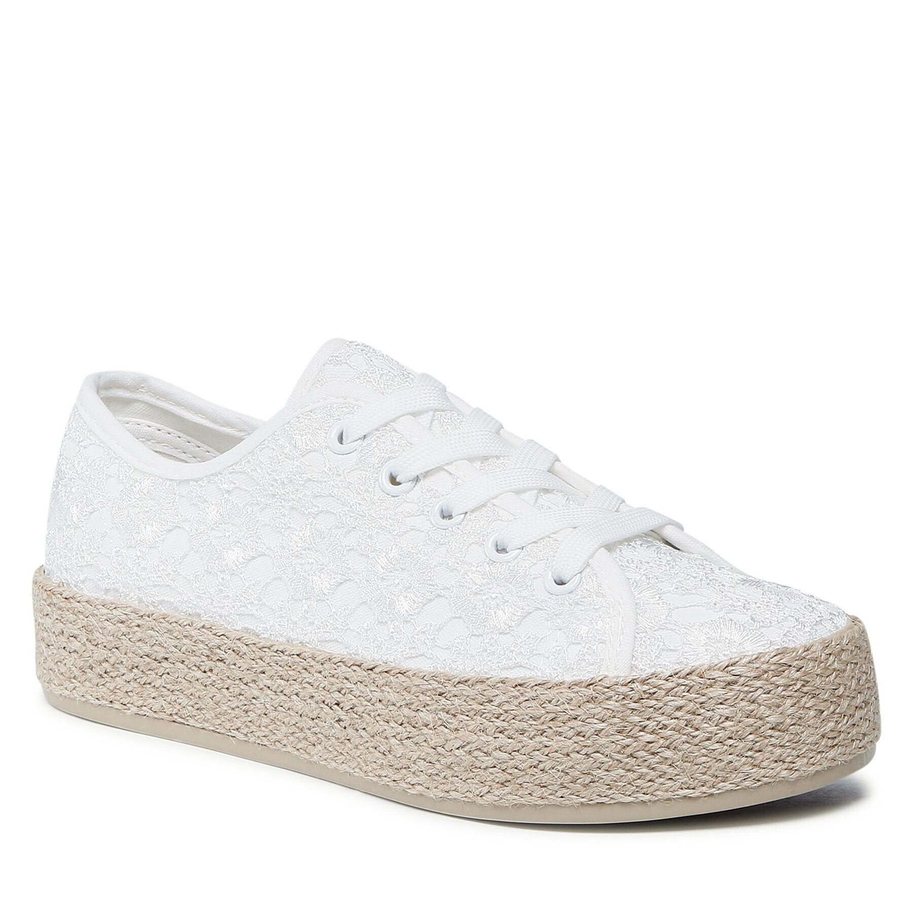 DeeZee Espadrile WSK1576-14 Alb - Pled.ro