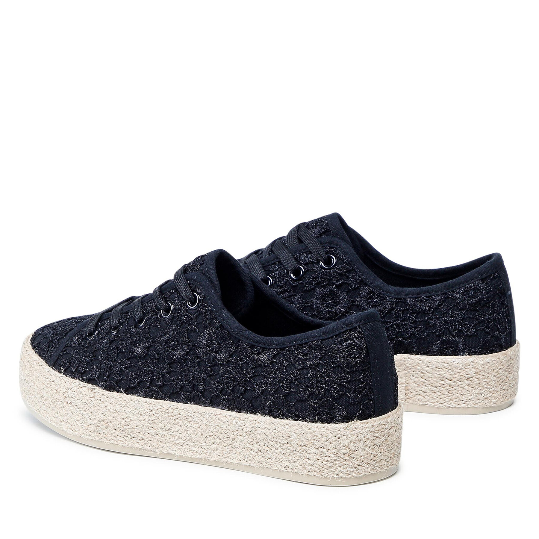 DeeZee Espadrile WSK1576-14 Negru - Pled.ro