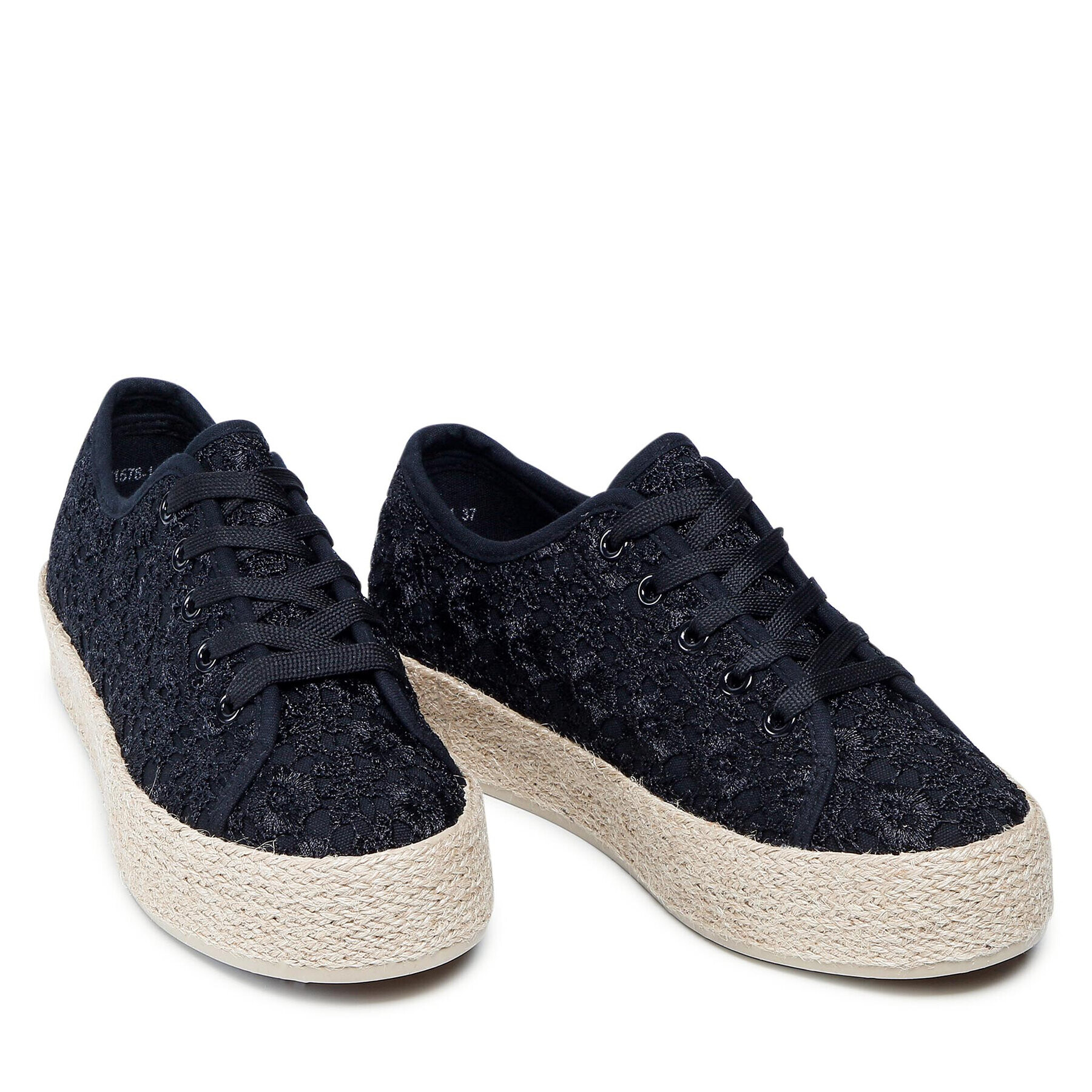 DeeZee Espadrile WSK1576-14 Negru - Pled.ro