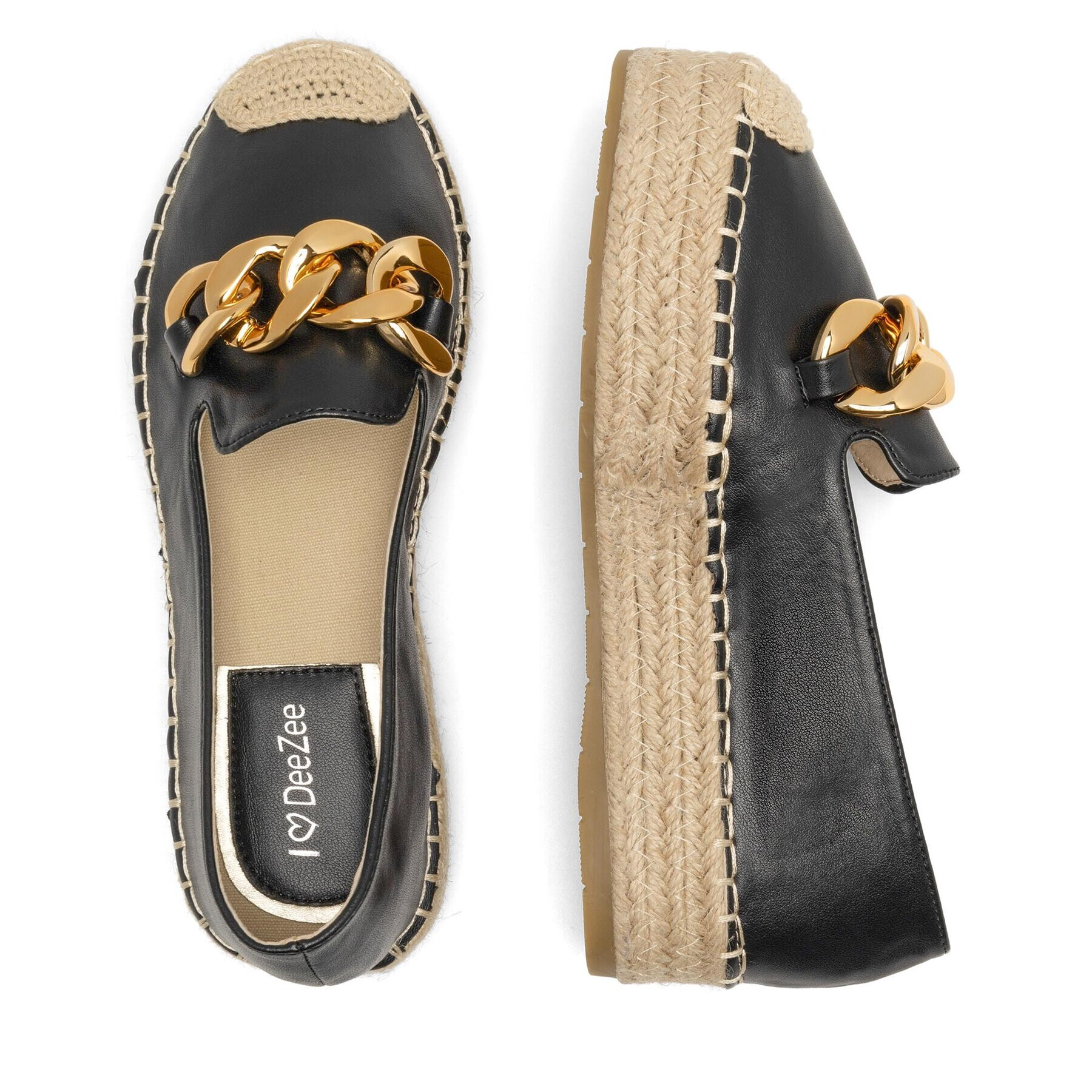 DeeZee Espadrile WSS20375-27 Negru - Pled.ro