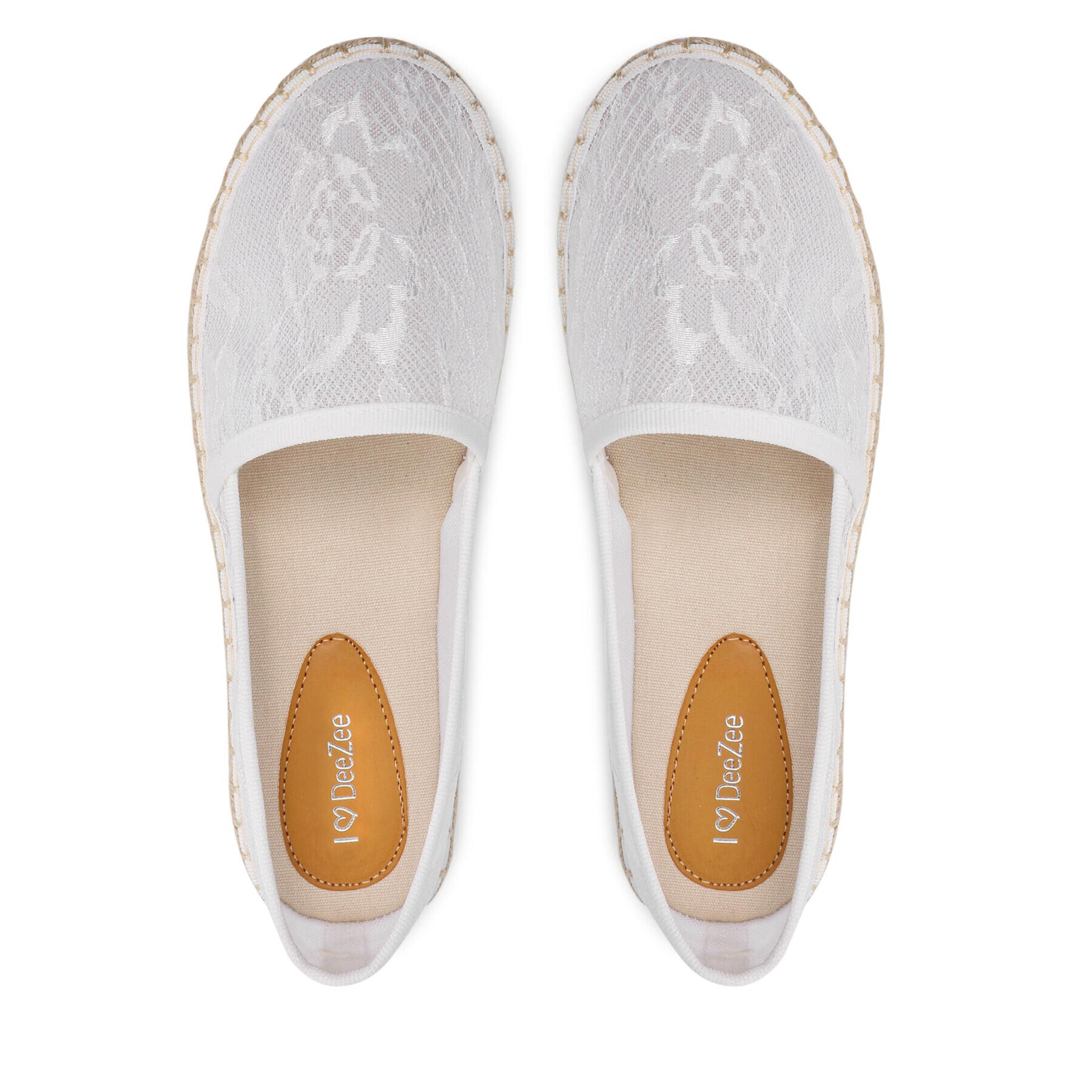 DeeZee Espadrile WSS20375-50 Alb - Pled.ro