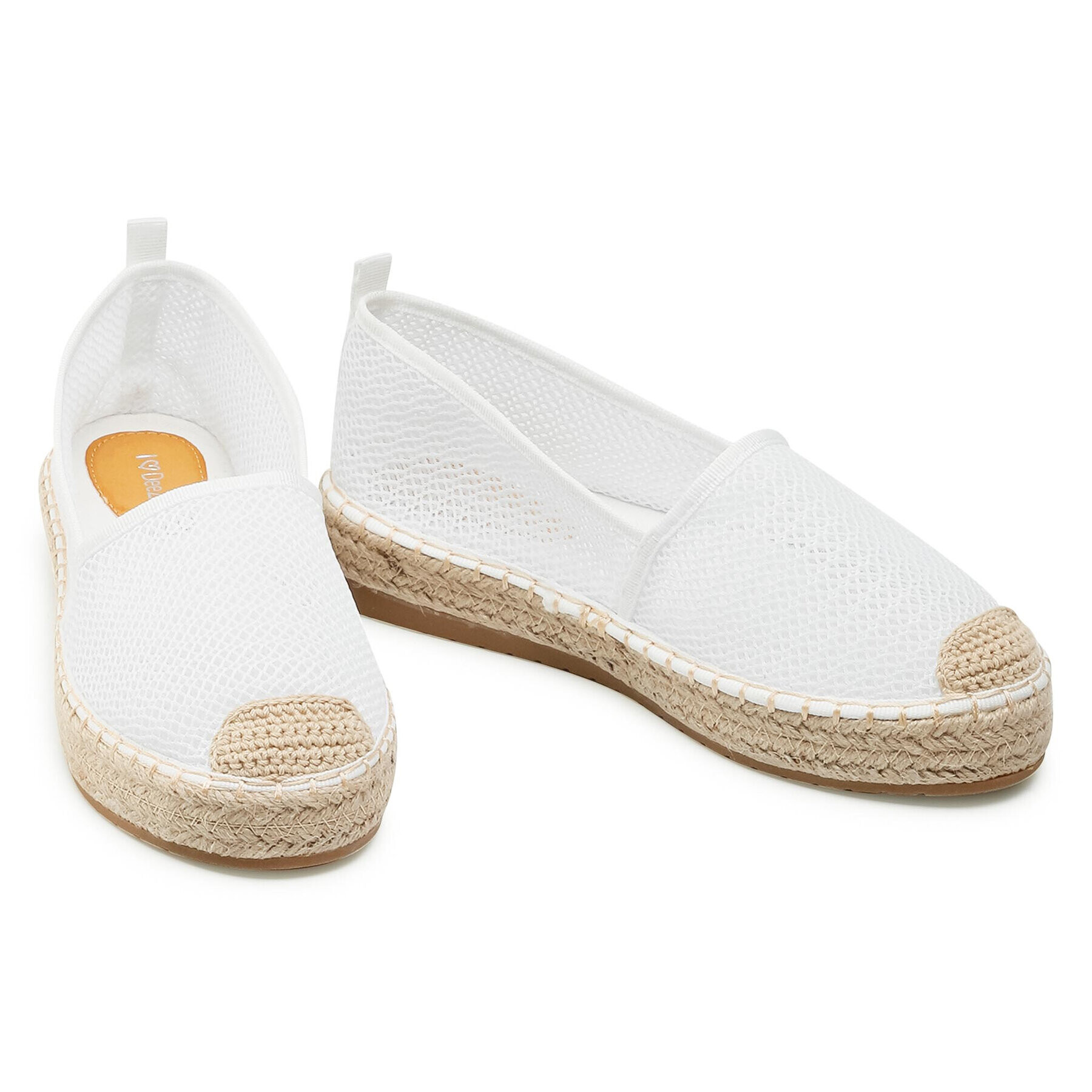 DeeZee Espadrile WSS20378-02 Alb - Pled.ro