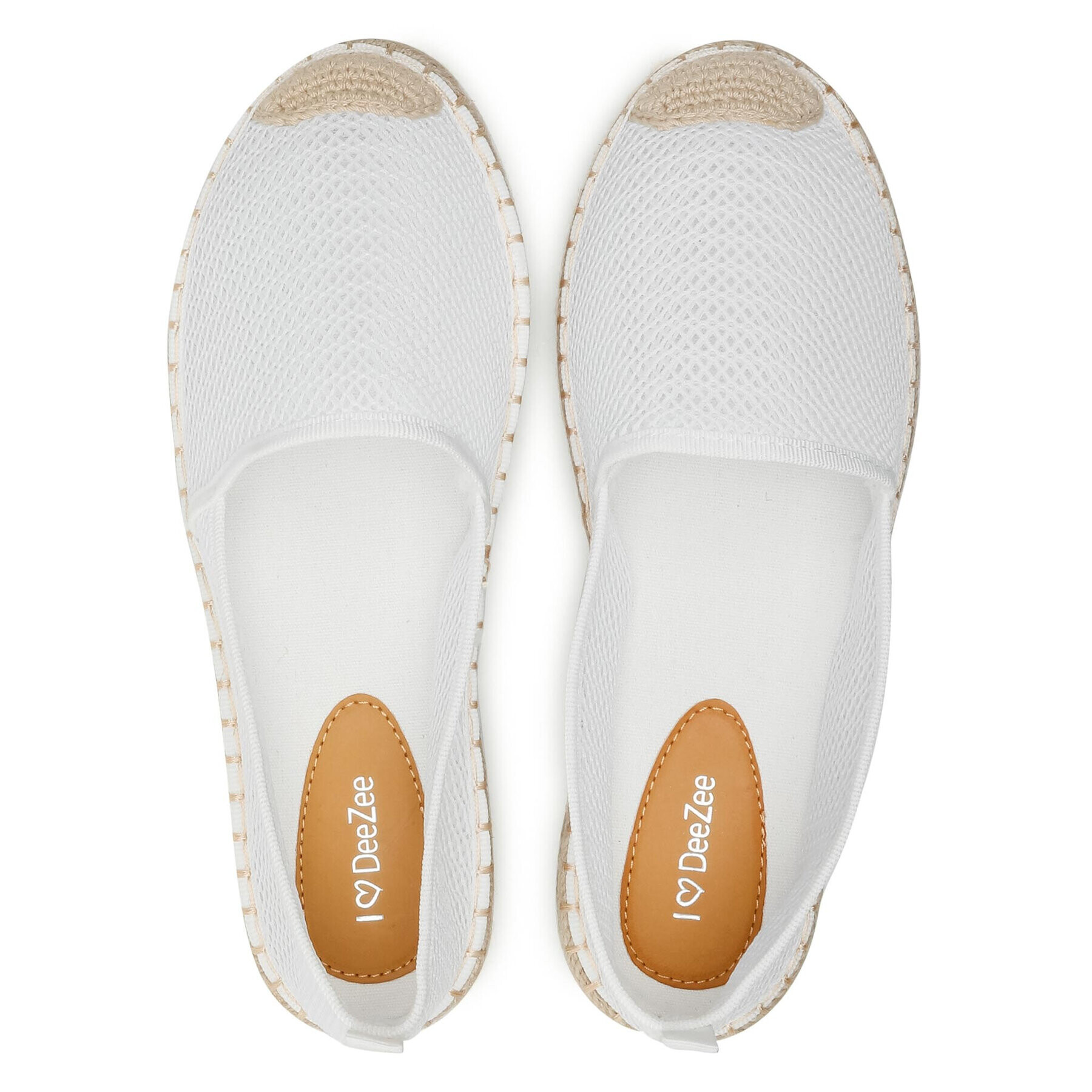 DeeZee Espadrile WSS20378-02 Alb - Pled.ro