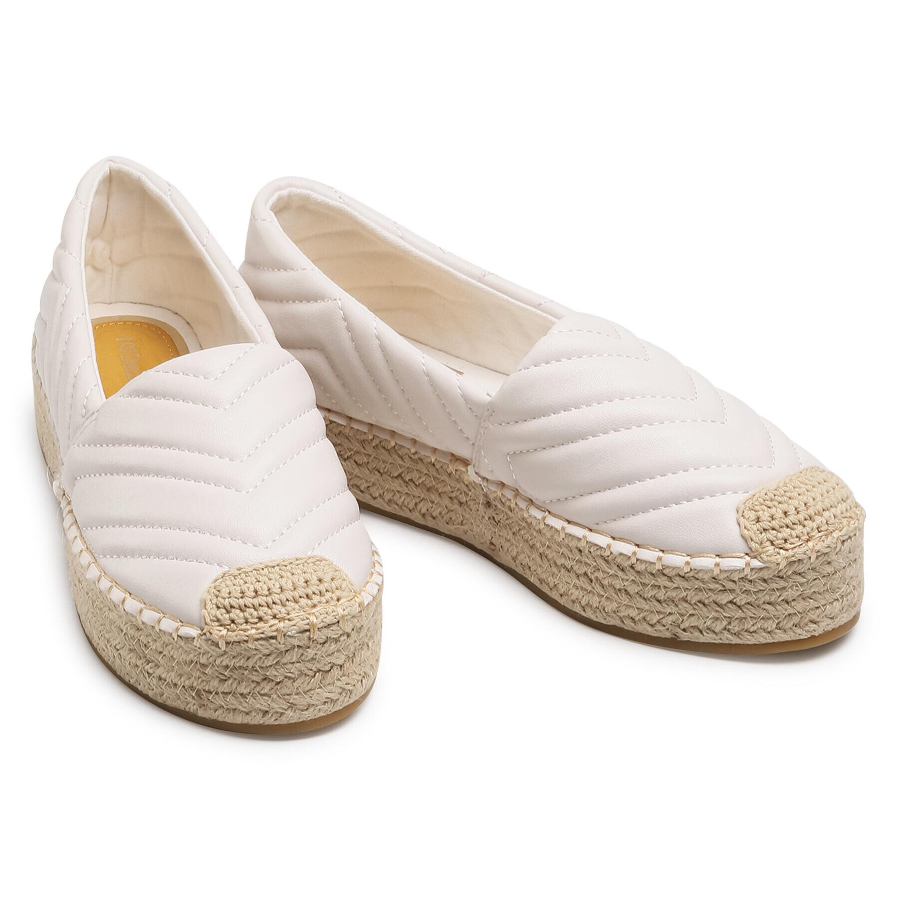 DeeZee Espadrile WSS20391-02 Alb - Pled.ro