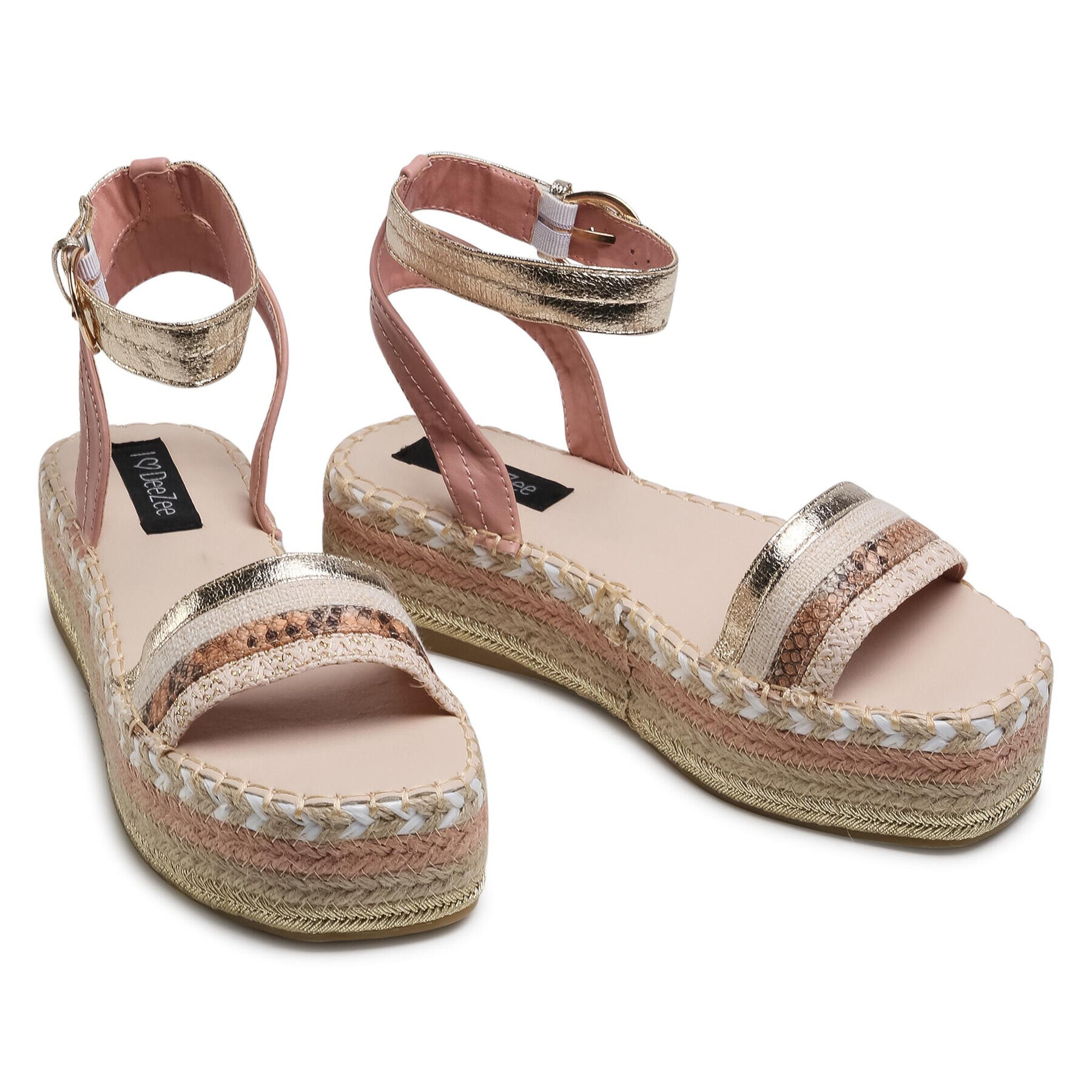 DeeZee Espadrile WSS20421-01 Auriu - Pled.ro