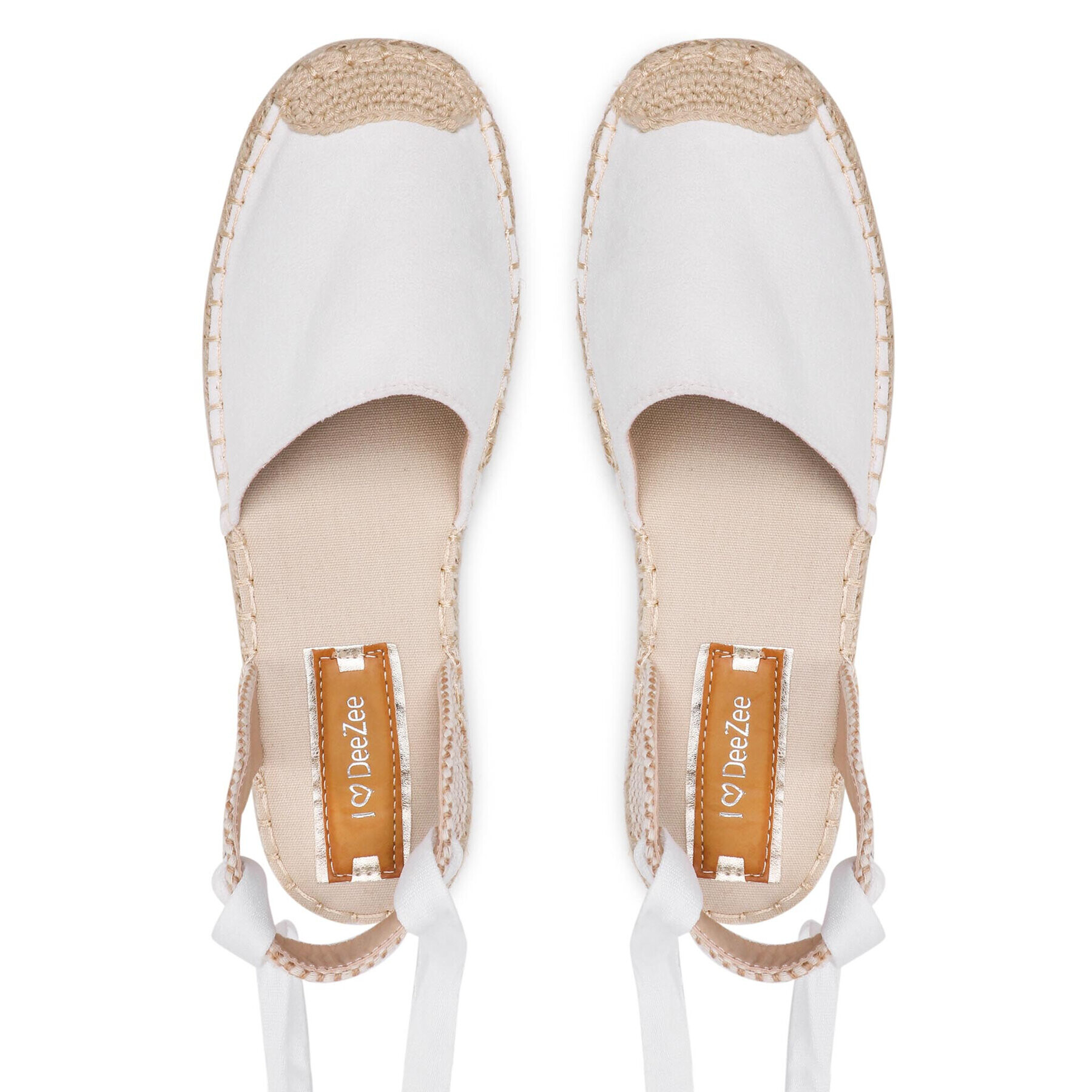 DeeZee Espadrile WSS20458-03 Alb - Pled.ro