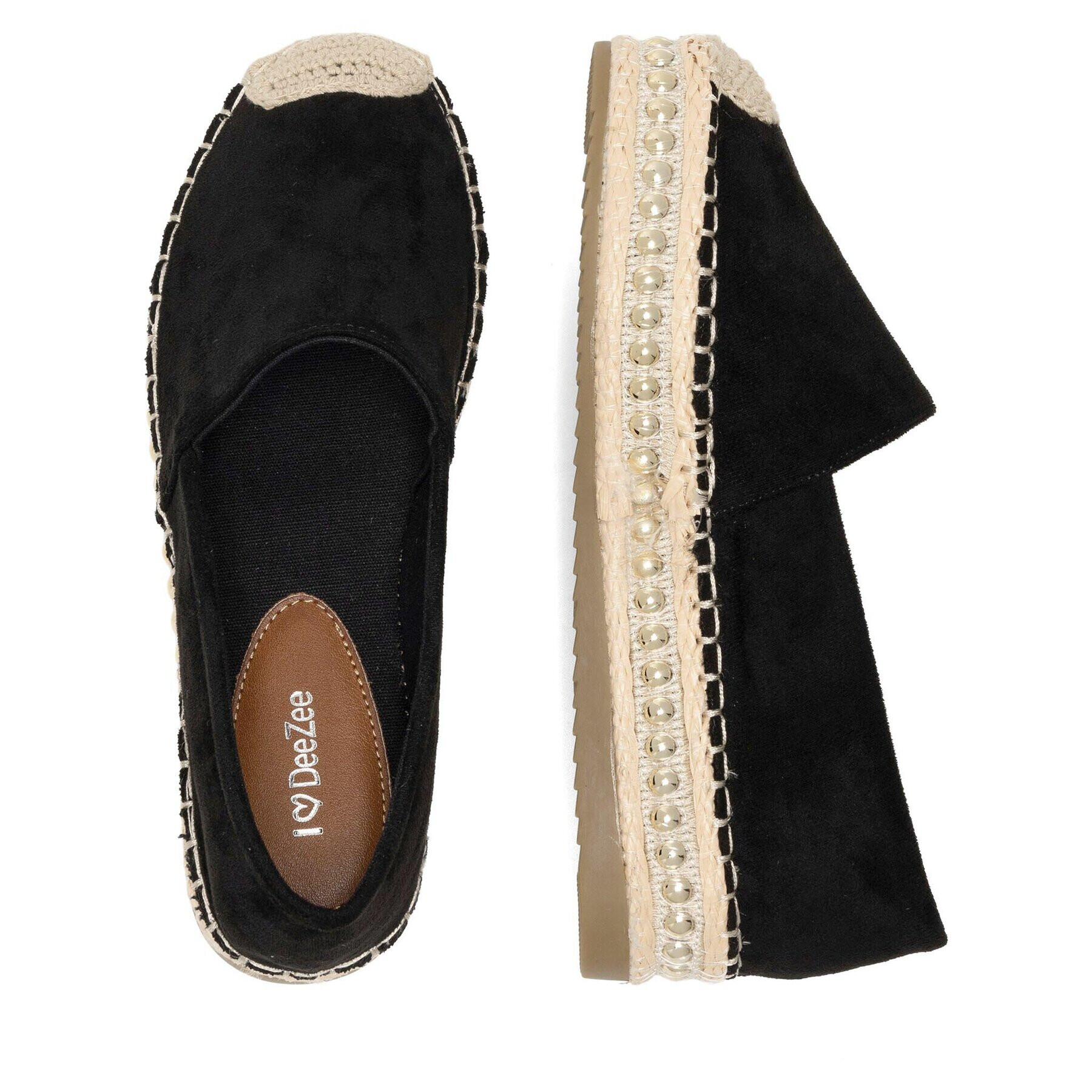 DeeZee Espadrile WSS20459-02 Negru - Pled.ro