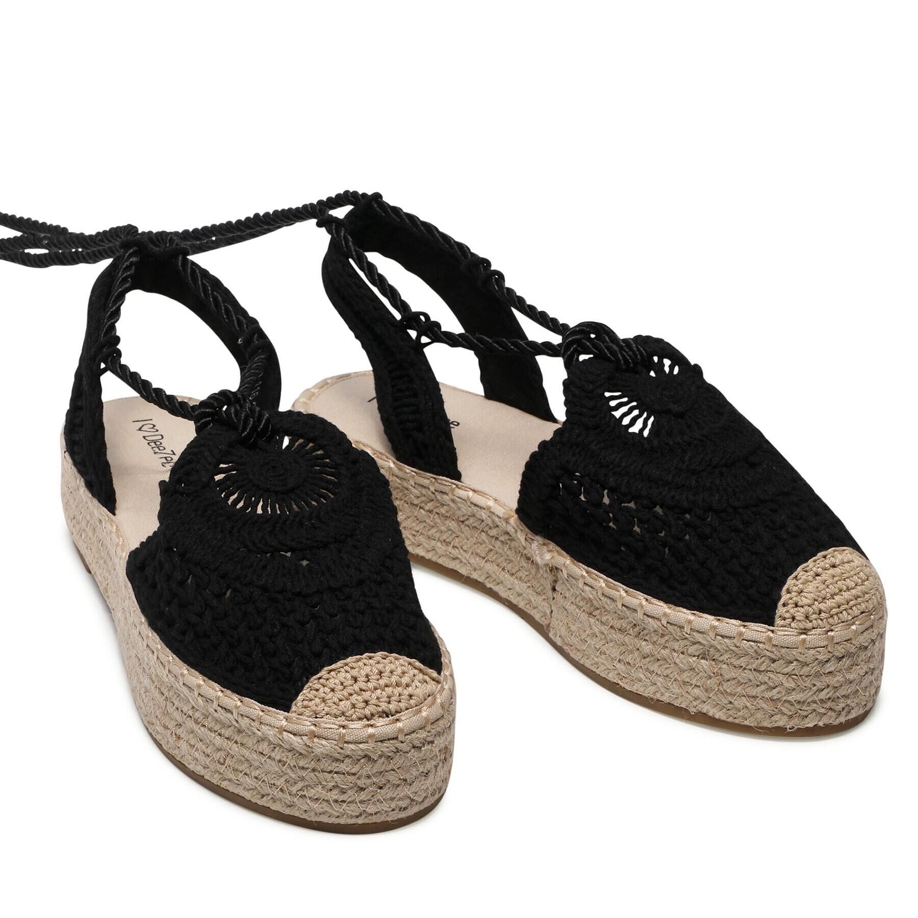 DeeZee Espadrile WSS990-116 Negru - Pled.ro