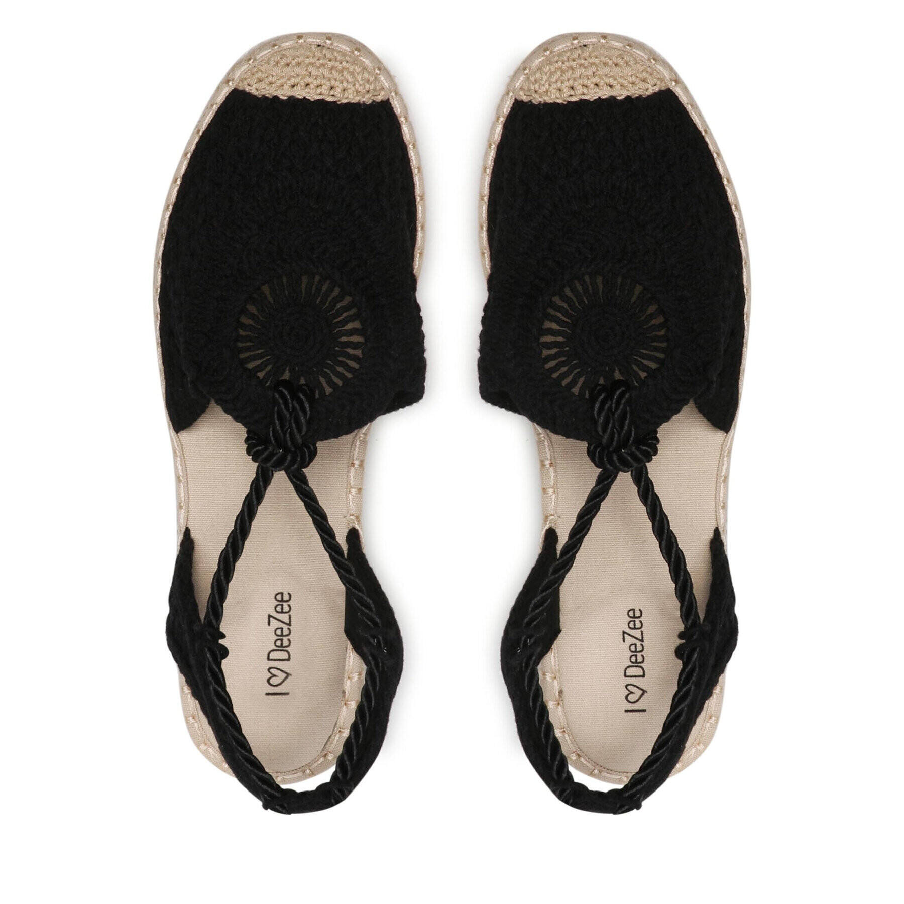 DeeZee Espadrile WSS990-116 Negru - Pled.ro