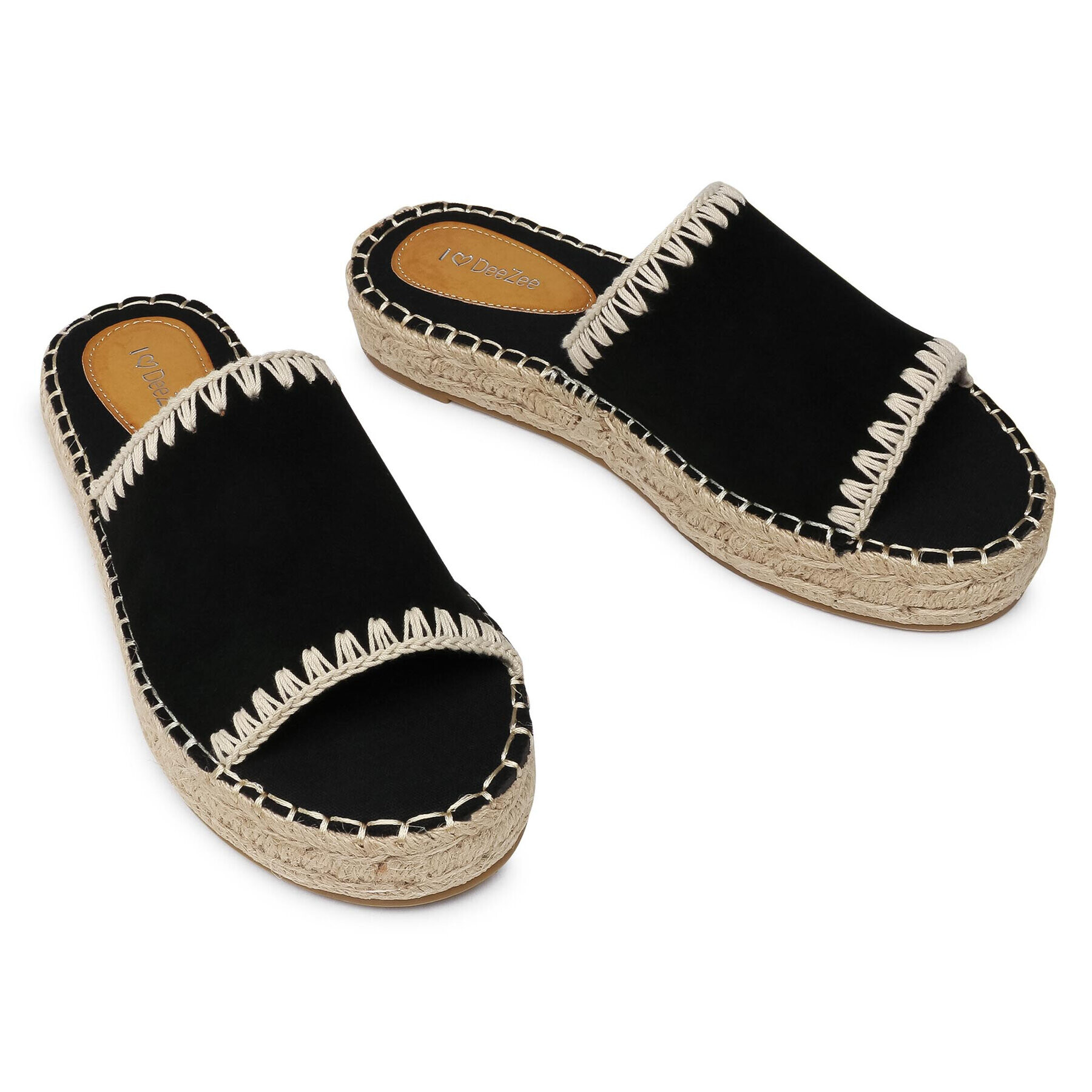 DeeZee Espadrile WSS990-69 Negru - Pled.ro