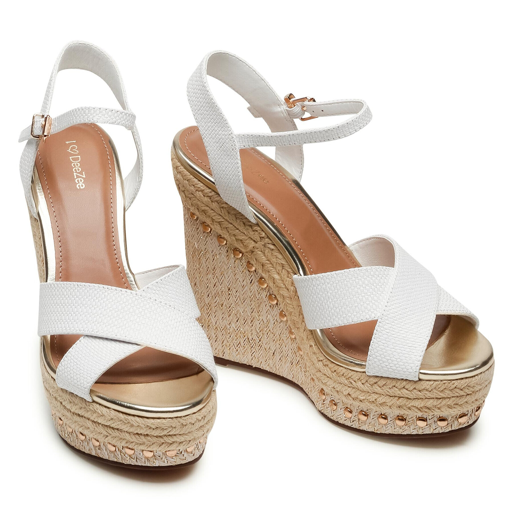 DeeZee Espadrile WYL2489-1 Alb - Pled.ro