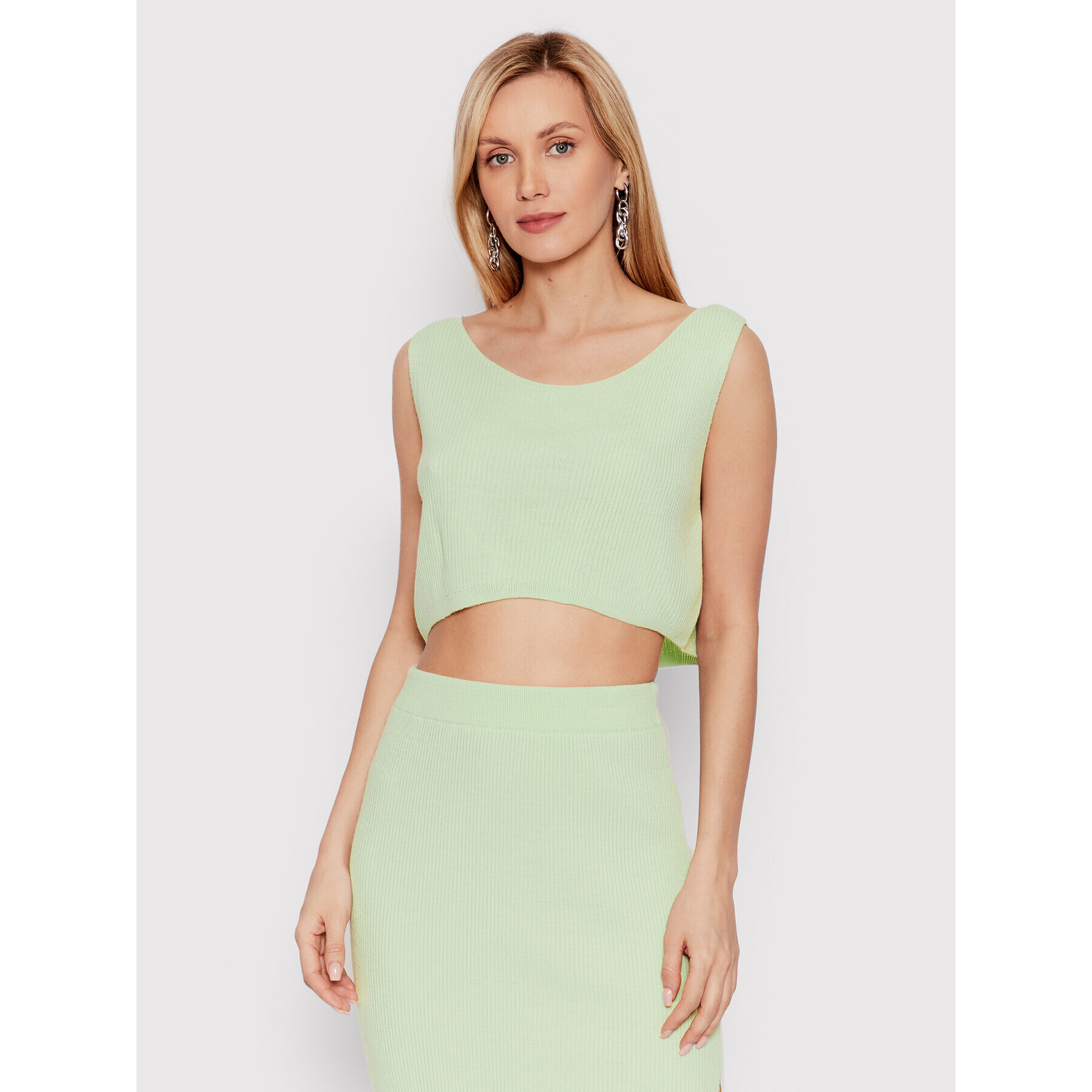 DeeZee Set top și fustă Onyx Lavish KMPD0004 Verde Regular Fit - Pled.ro