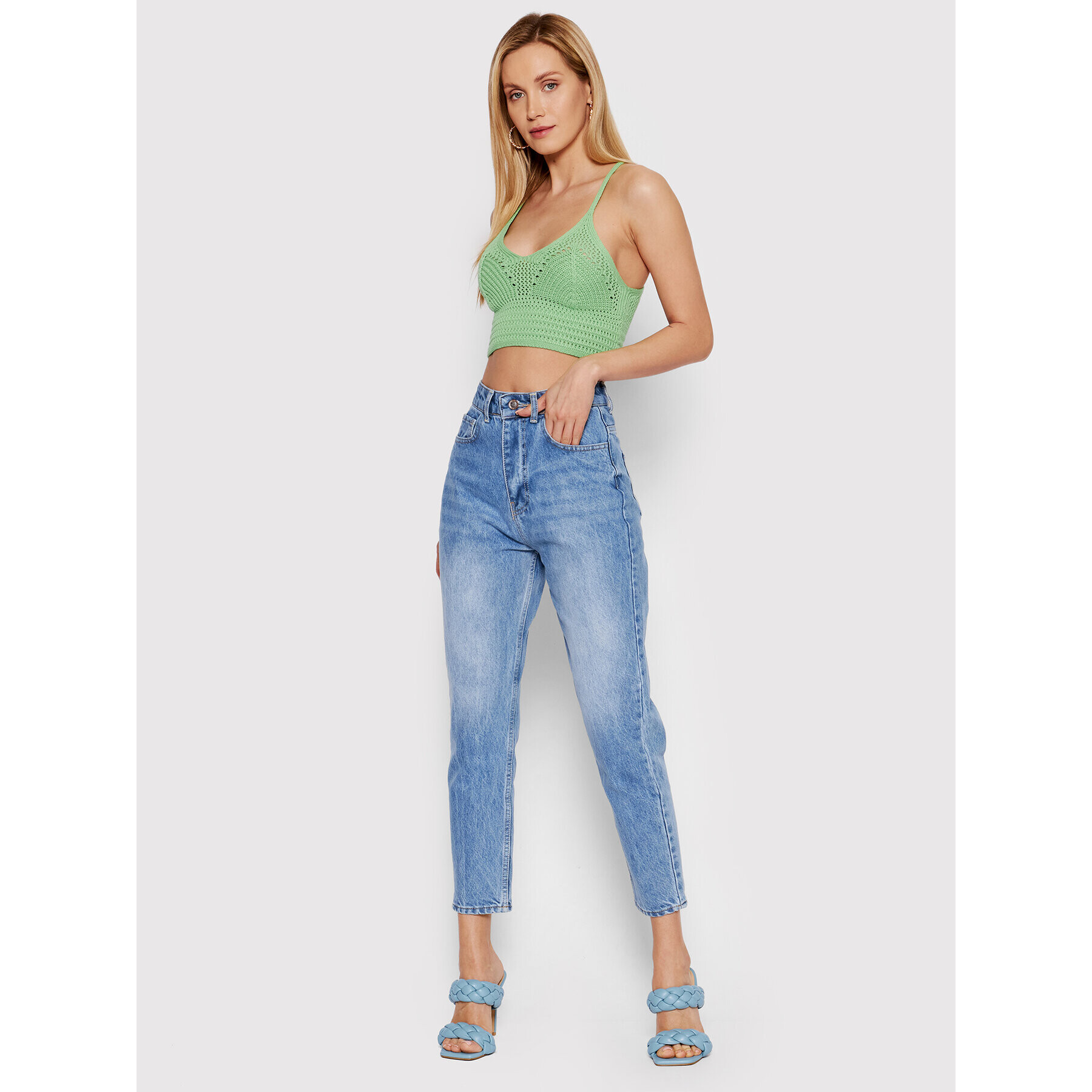 DeeZee Top Marielle AL018 Verde Cropped Fit - Pled.ro