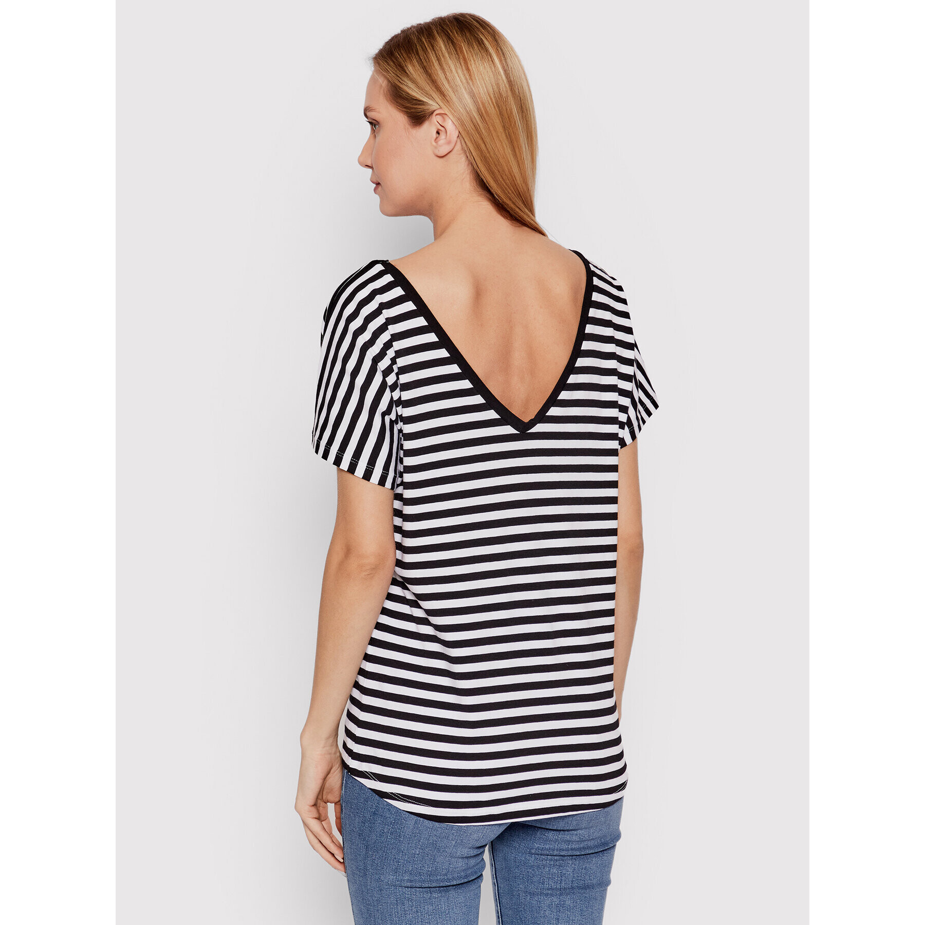 DeeZee Tricou Moody Stripes DK-001 Negru Regular Fit - Pled.ro