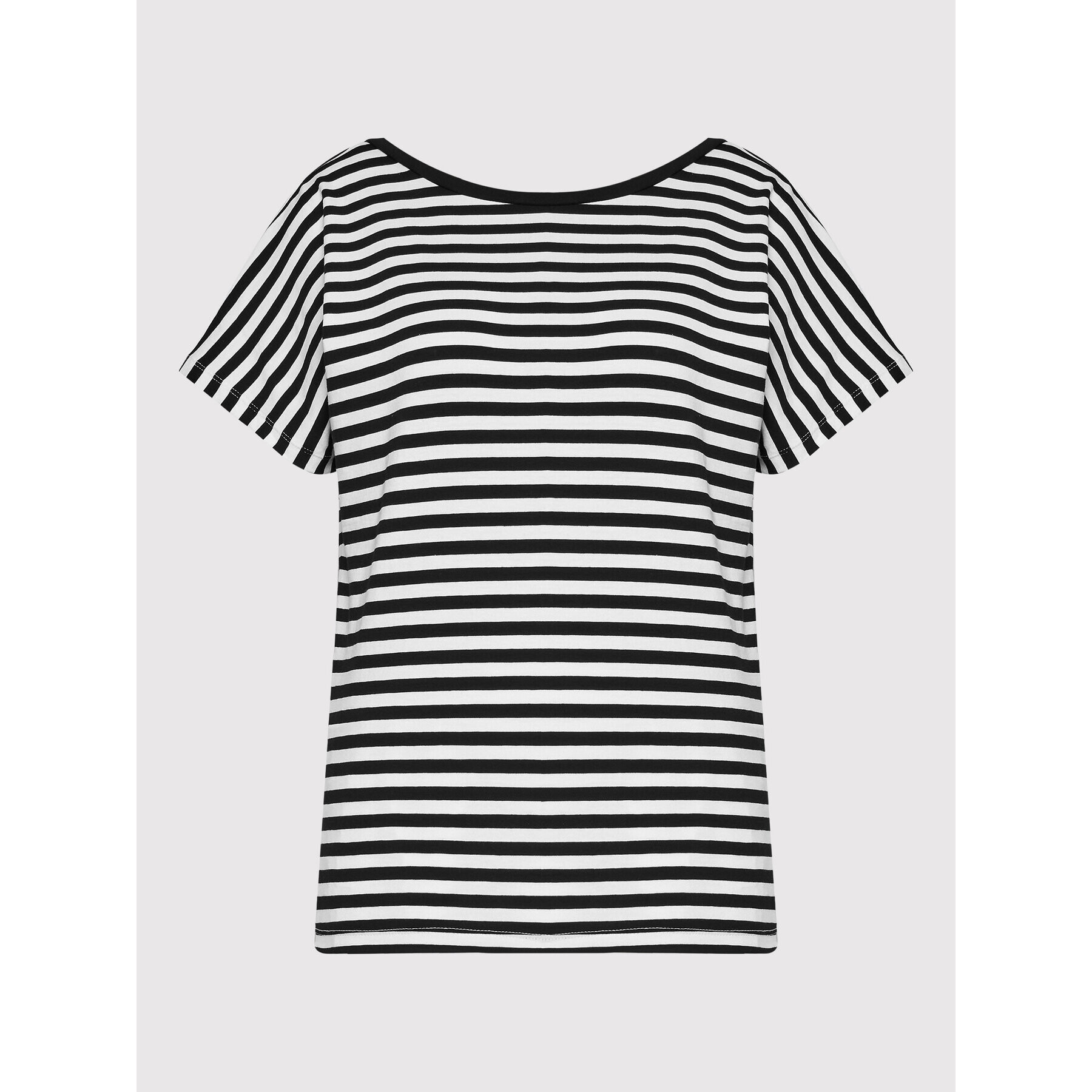 DeeZee Tricou Moody Stripes DK-001 Negru Regular Fit - Pled.ro