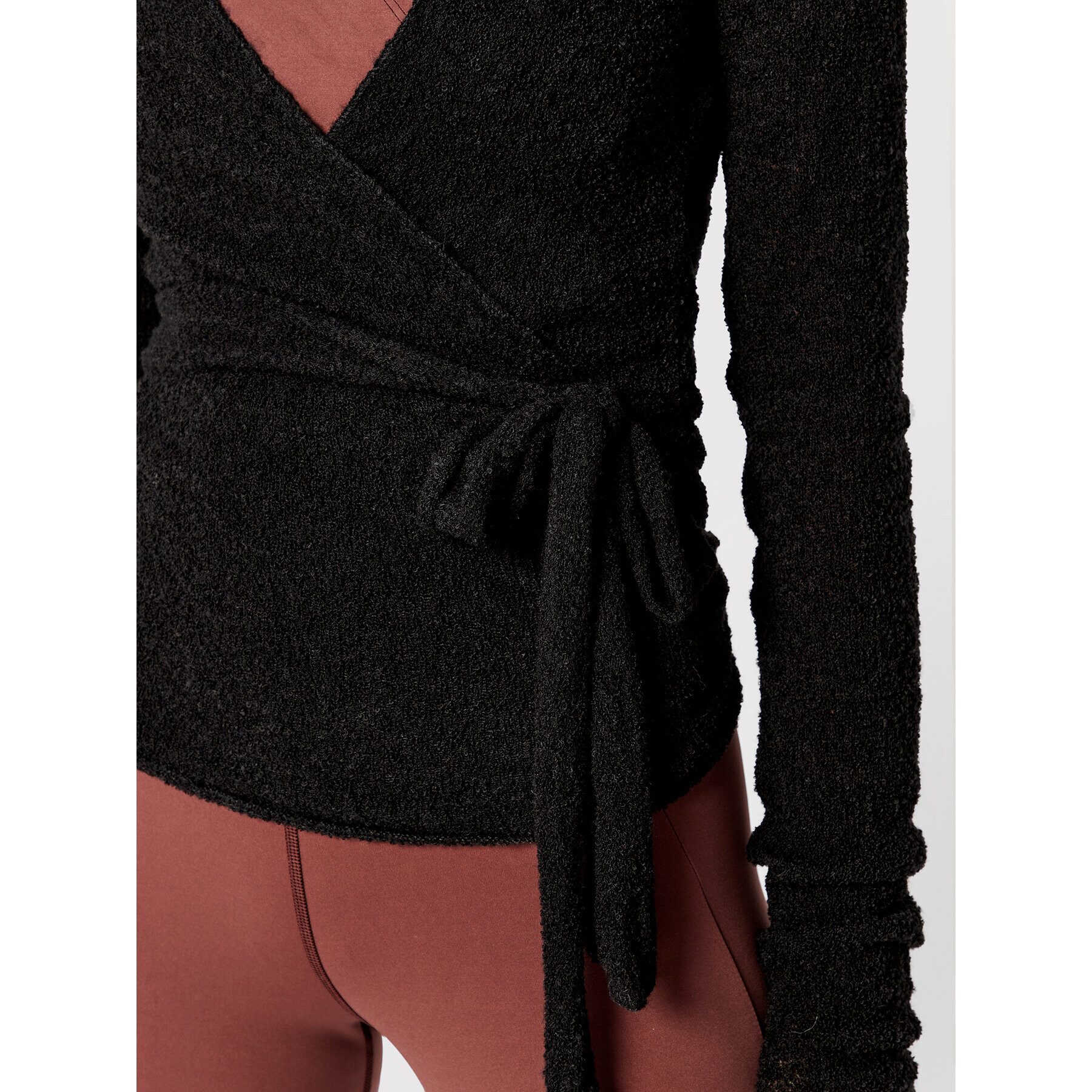 Deha Cardigan Crossover A00180 Negru Regular Fit - Pled.ro