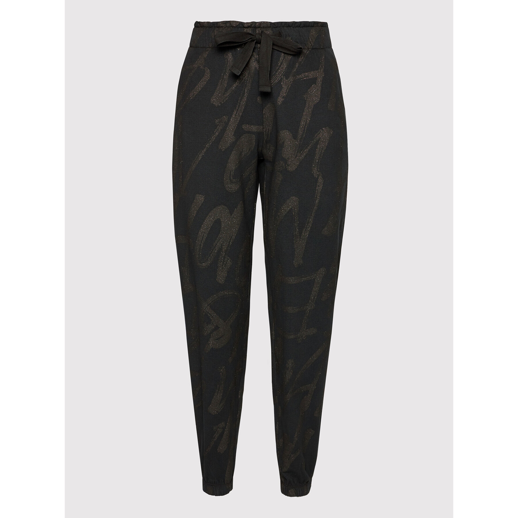 Deha Pantaloni trening B54075 Negru Relaxed Fit - Pled.ro