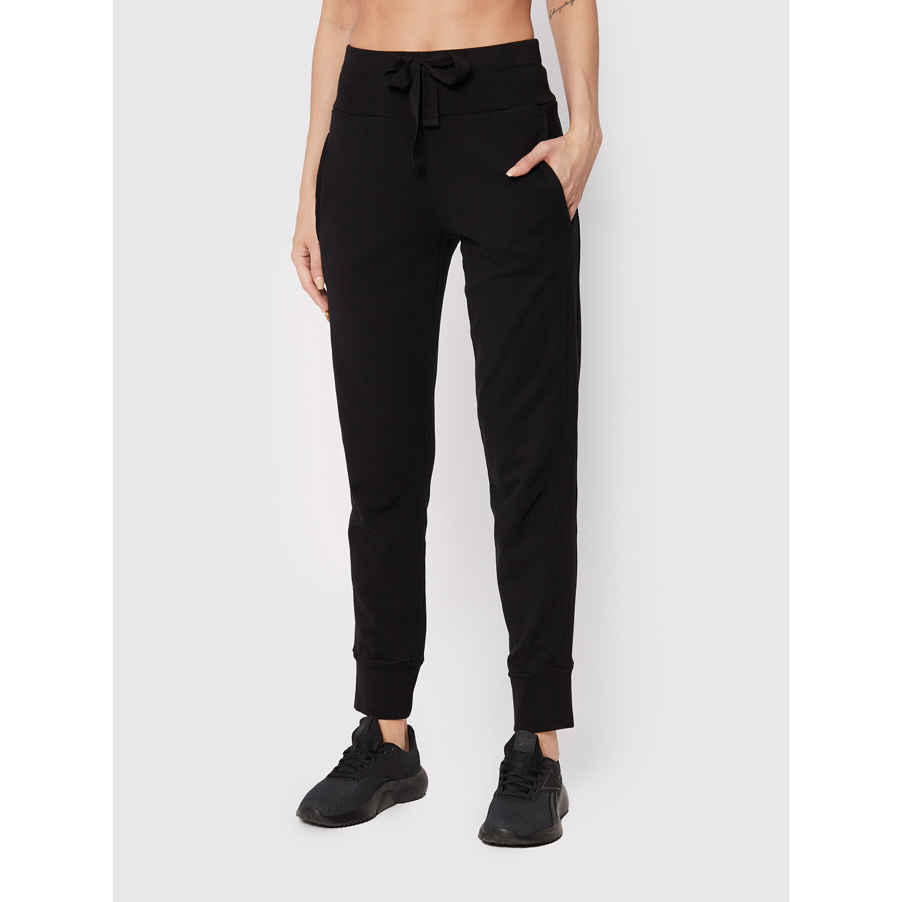 Deha Pantaloni trening B74066 Negru Regular Fit - Pled.ro