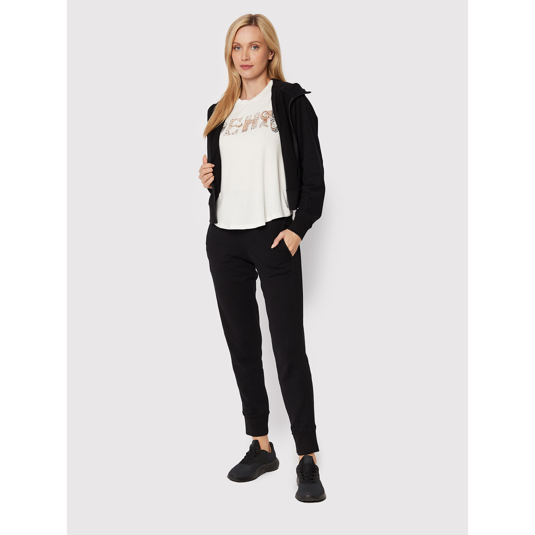 Deha Pantaloni trening B74066 Negru Regular Fit - Pled.ro