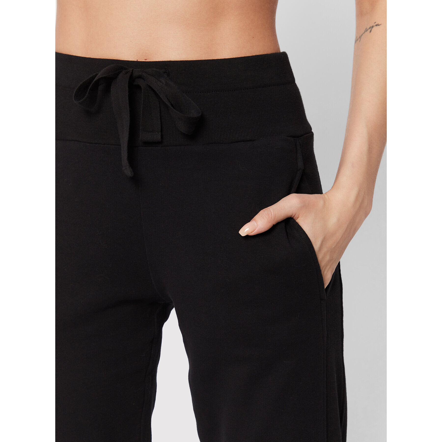 Deha Pantaloni trening B74066 Negru Regular Fit - Pled.ro