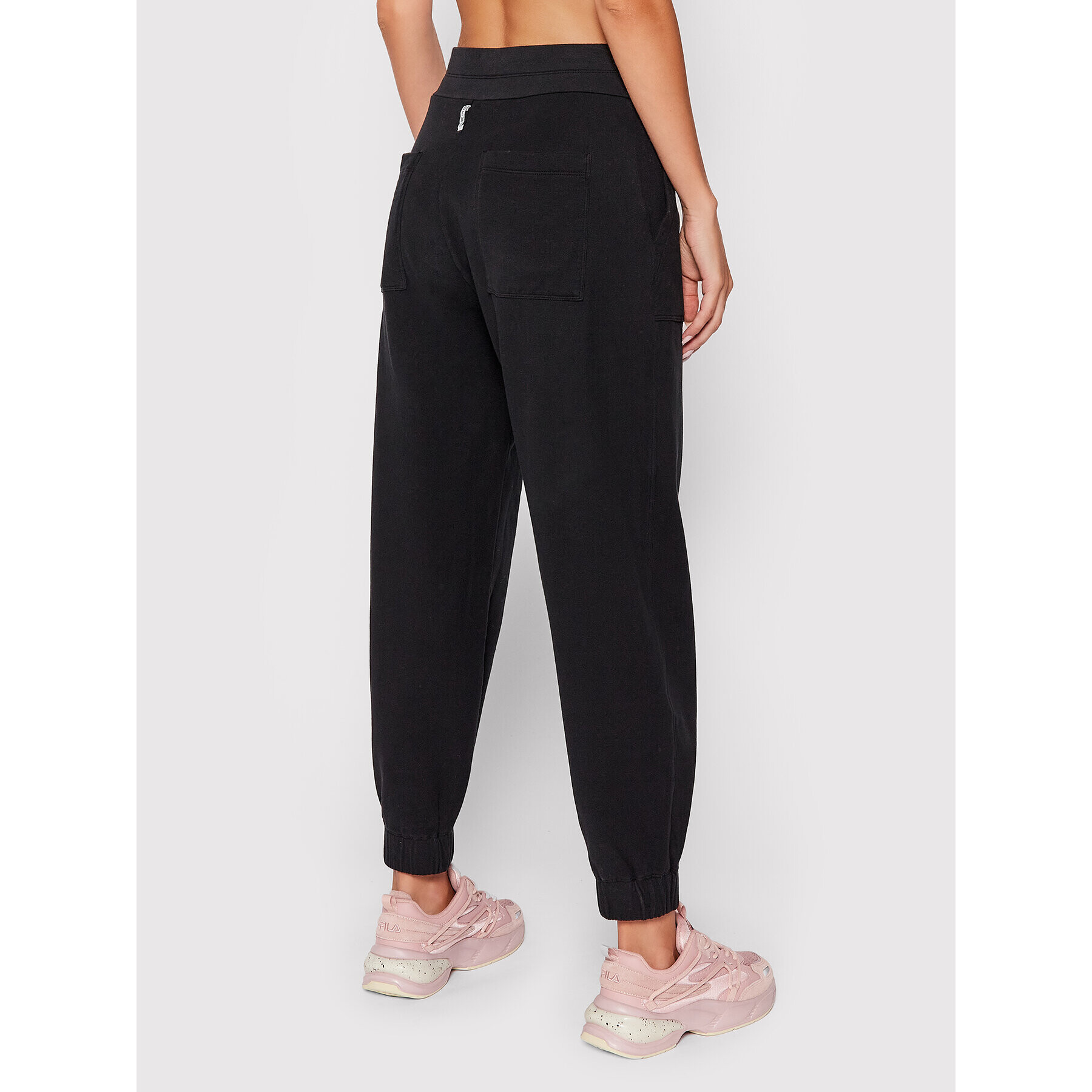 Deha Pantaloni trening D53086 Negru Regular Fit - Pled.ro