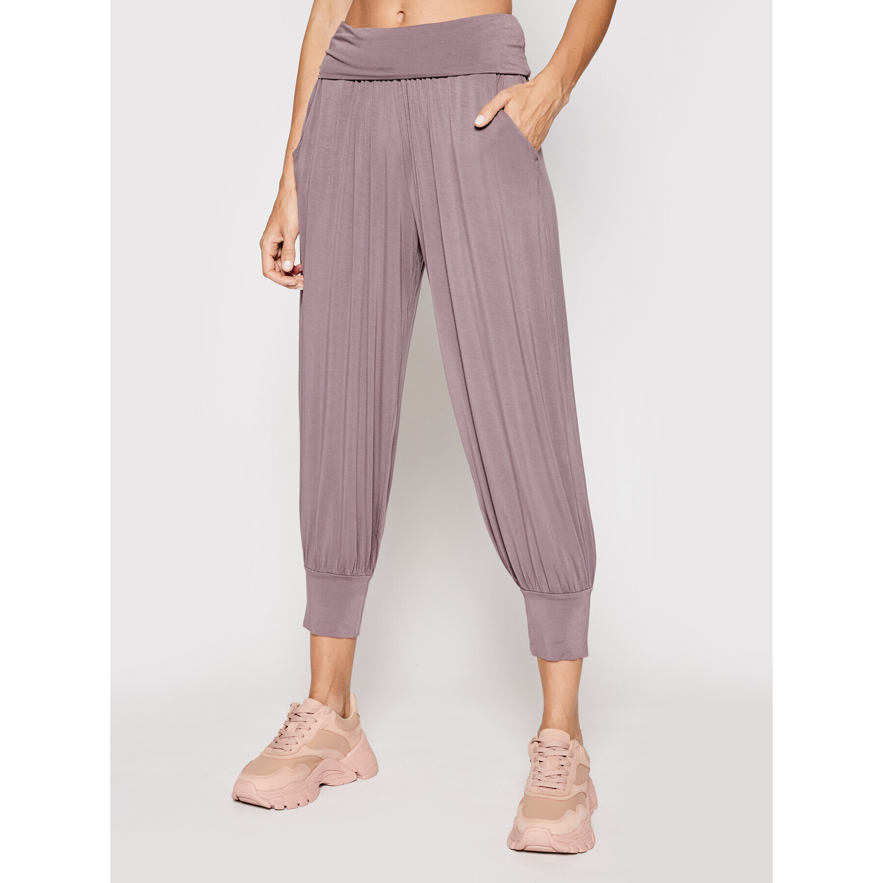 Deha Pantaloni trening Move B24547 Violet Loose Fit - Pled.ro