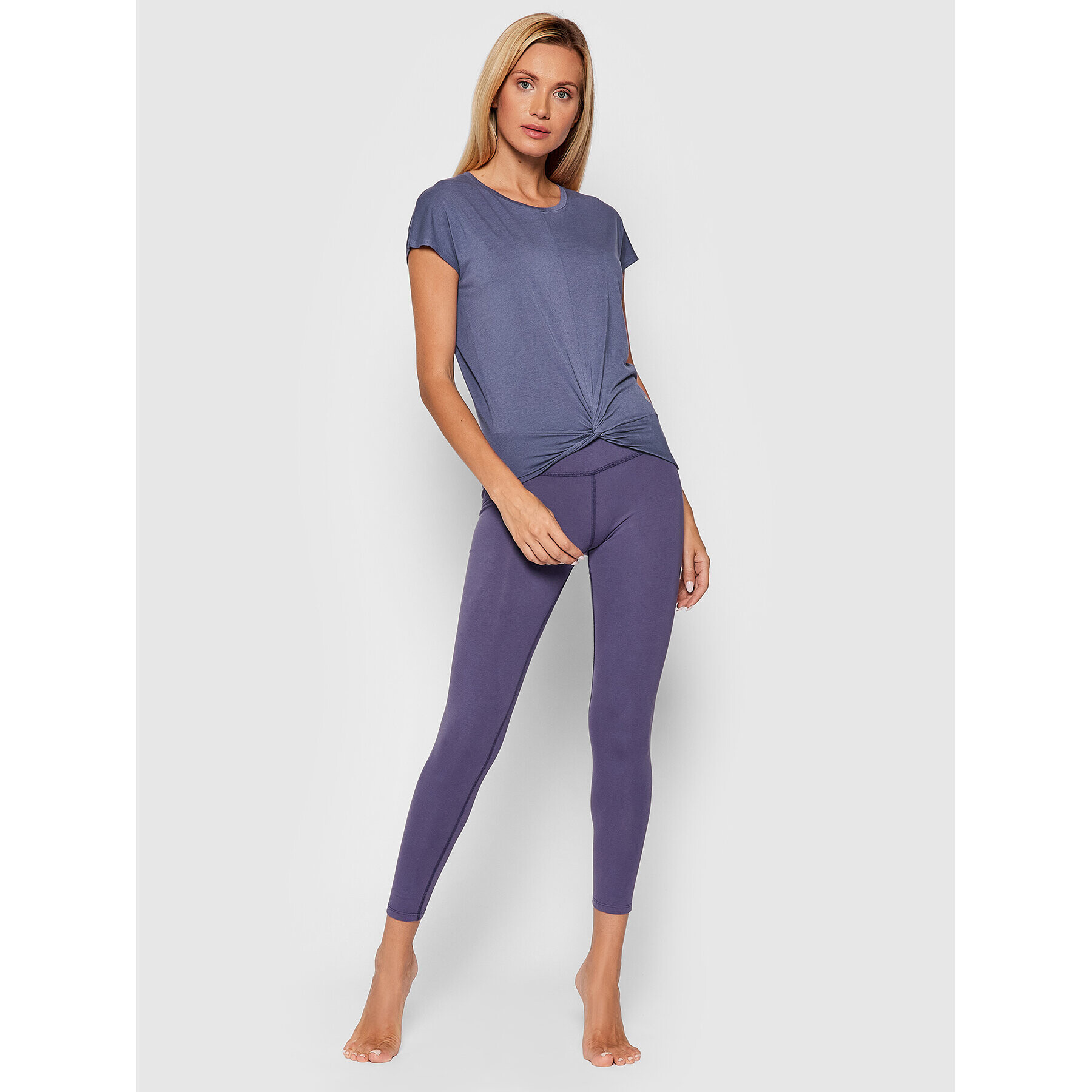 Deha Tricou B44230 Violet Regular Fit - Pled.ro