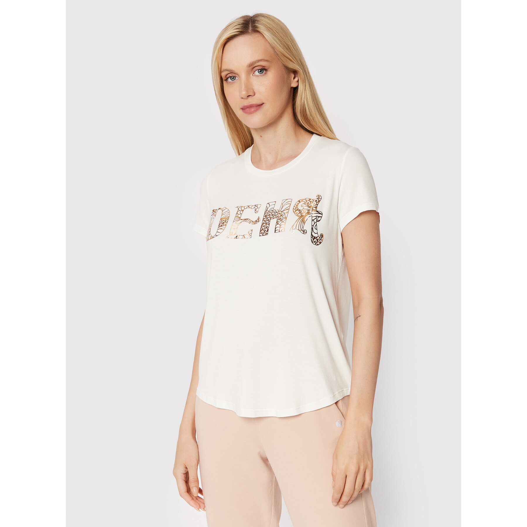 Deha Tricou B74492 Bej Regular Fit - Pled.ro