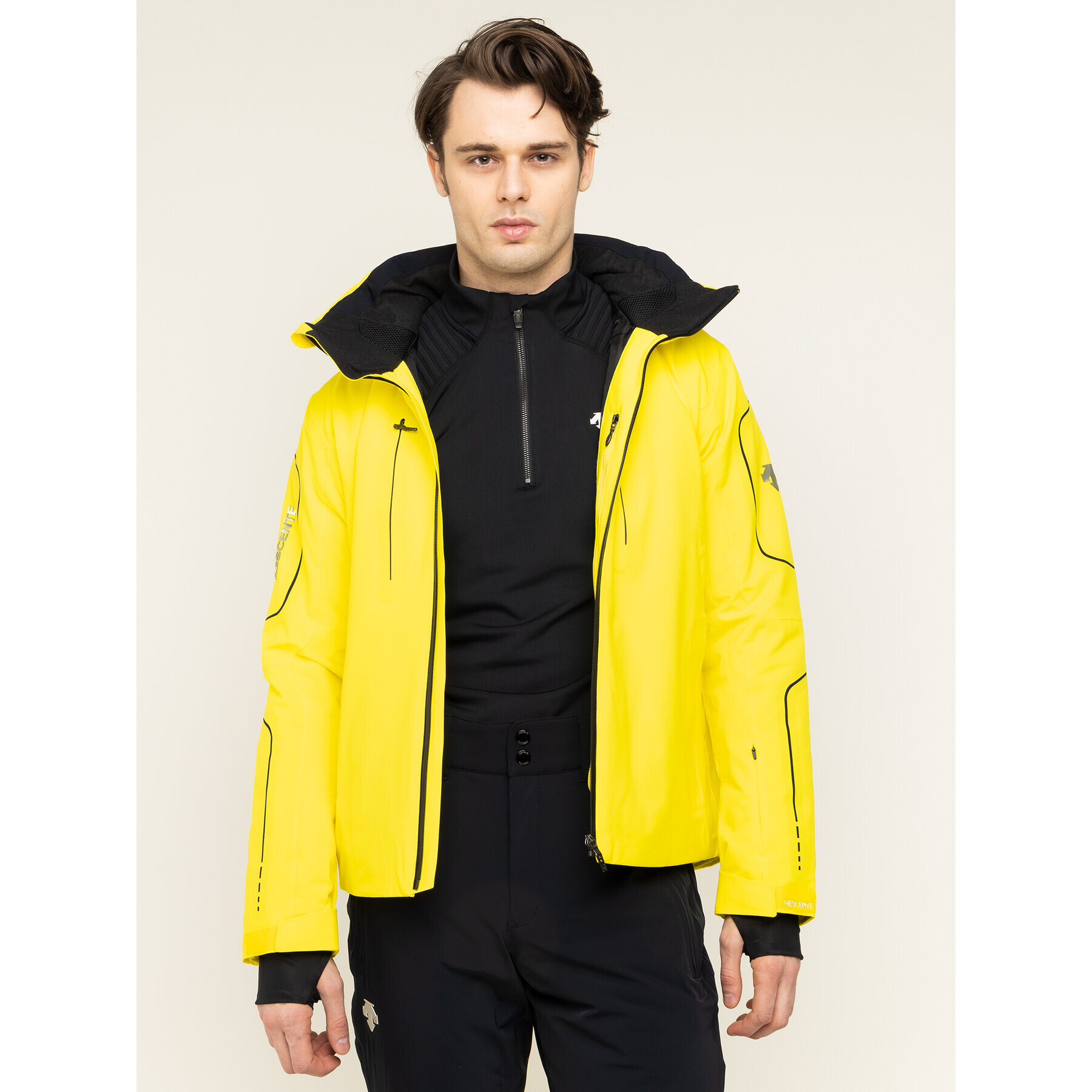 Descente Geacă de schi Isak DWMOGK60 Galben Regular Fit - Pled.ro