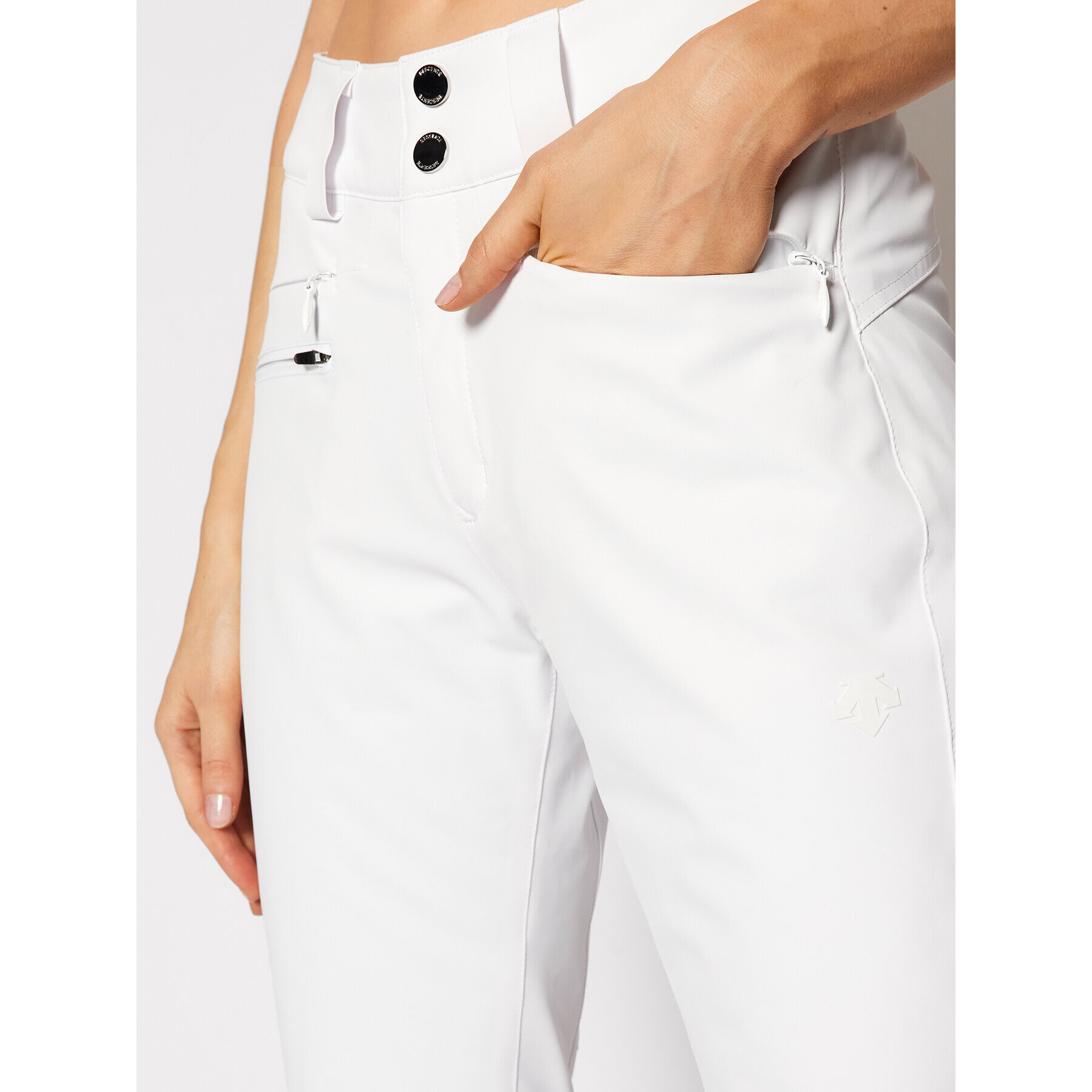 Descente Pantaloni de schi Nina DWWSGD27 Alb Regular Fit - Pled.ro