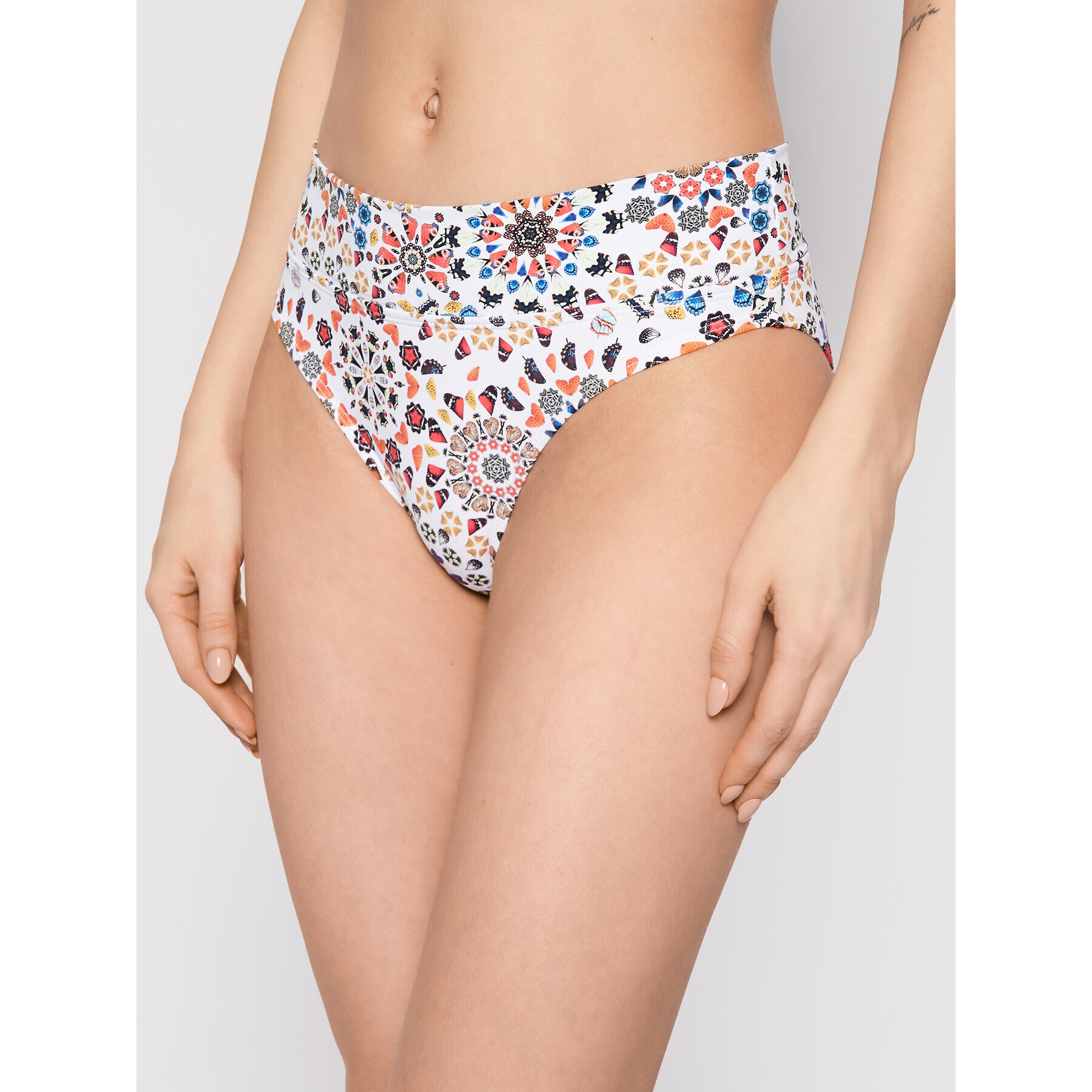 Desigual Bikini partea de jos Bahamas B 21SWMK29 Alb - Pled.ro