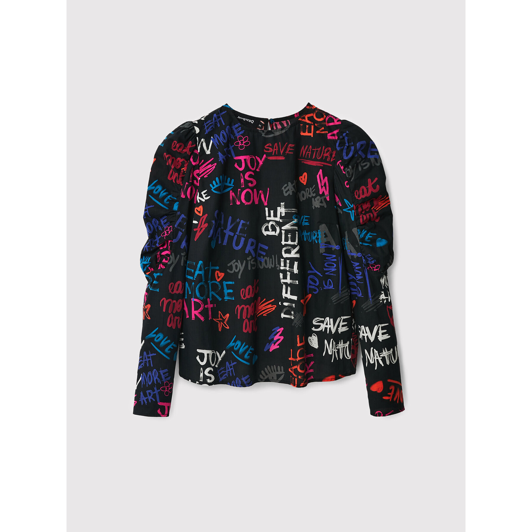 Desigual Bluză 22WWBW03 Negru Regular Fit - Pled.ro