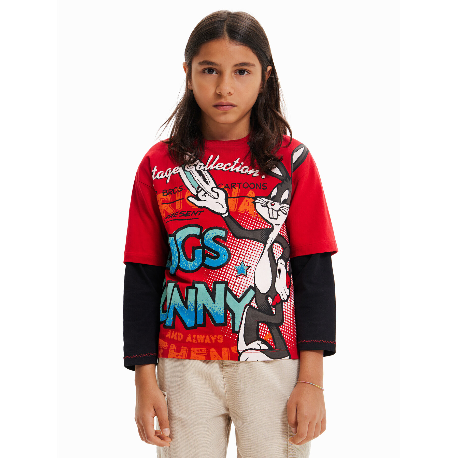 Desigual Bluză 23SBTK12 Roșu Regular Fit - Pled.ro