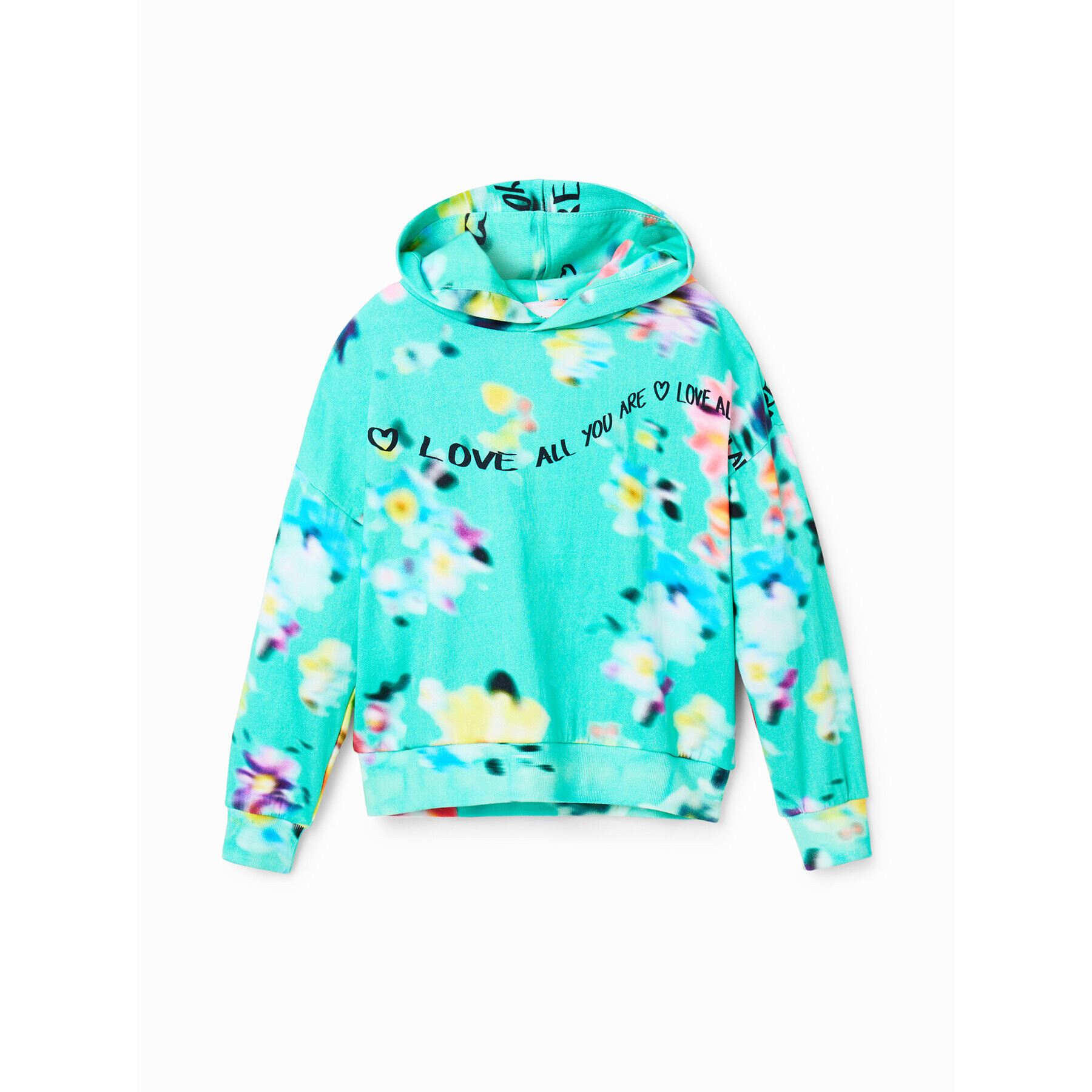 Desigual Bluză 23SGSK12 Verde Oversize - Pled.ro