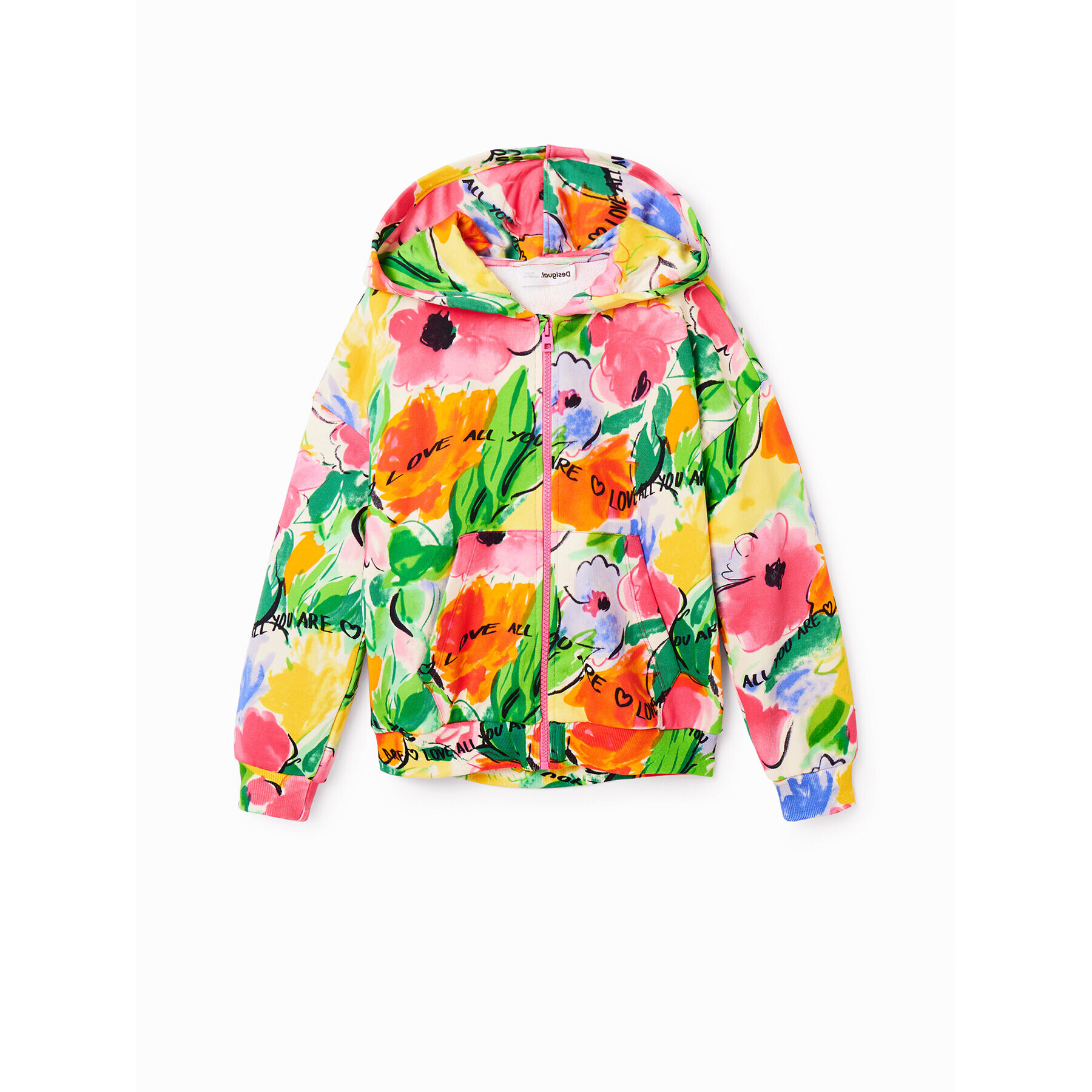 Desigual Bluză 23SGSK13 Roz Oversize - Pled.ro