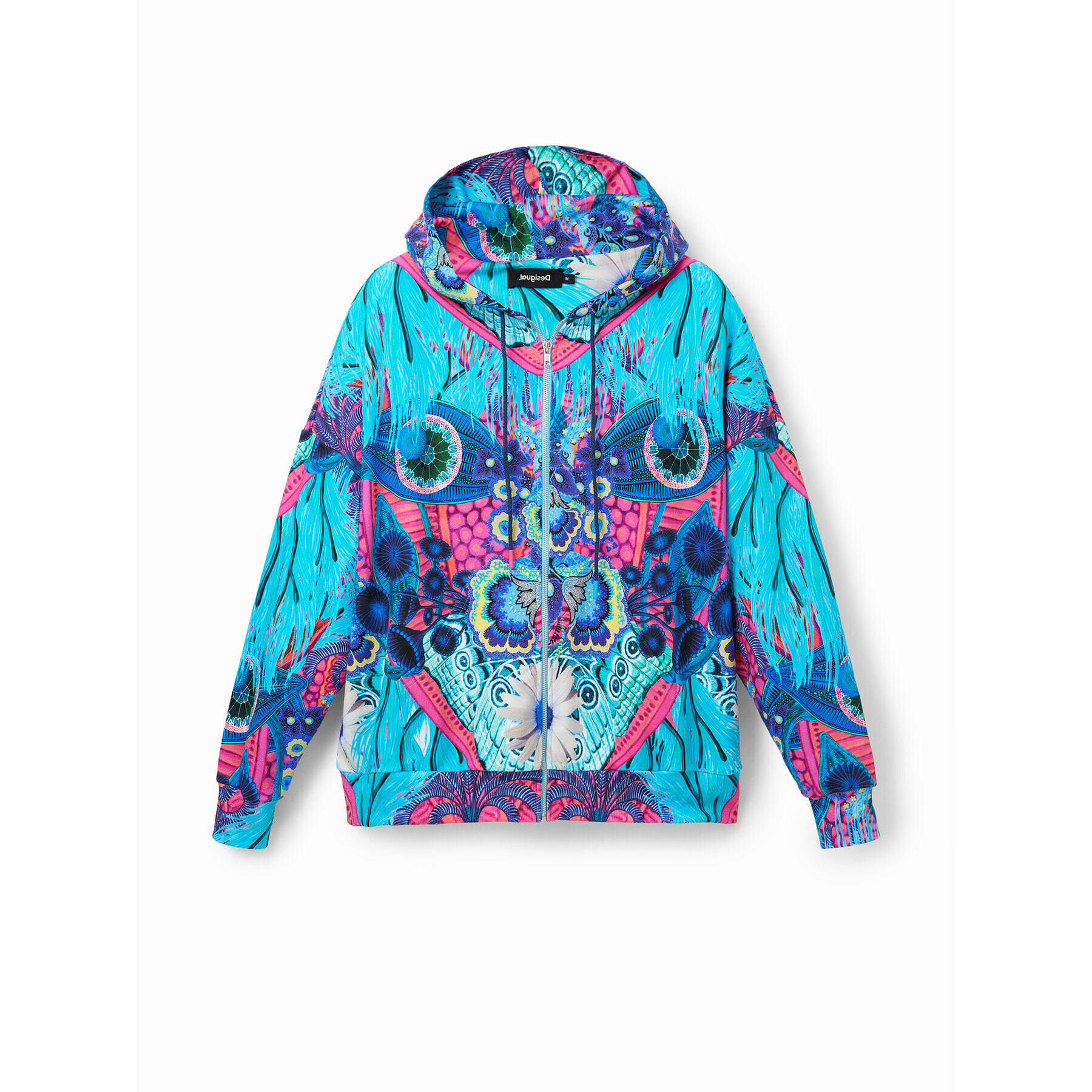 Desigual Bluză 23SWSK34 Turcoaz Oversize - Pled.ro