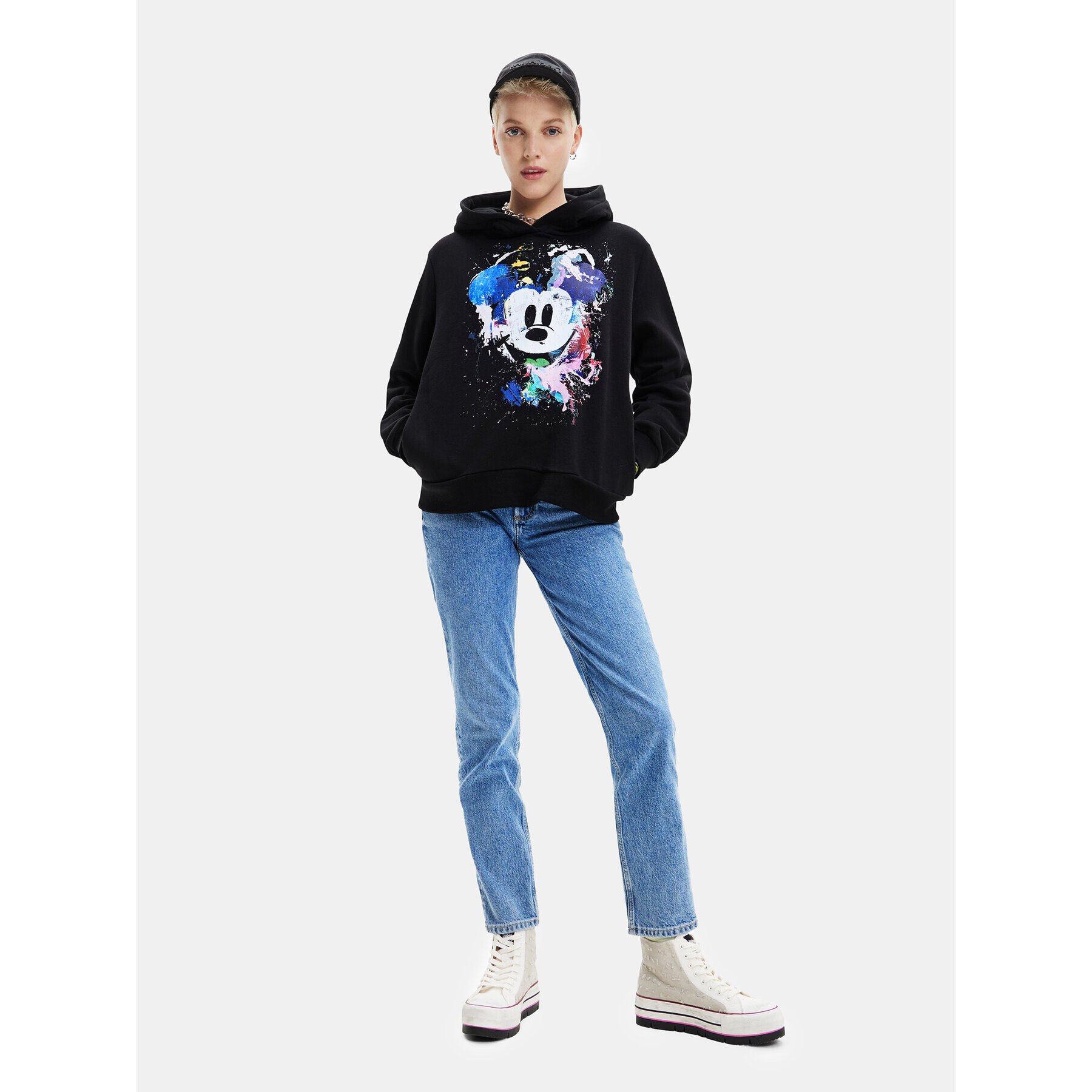 Desigual Bluză 23SWSK35 Negru Loose Fit - Pled.ro