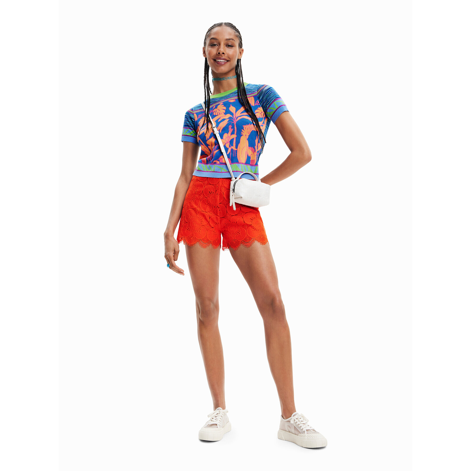 Desigual Bluză 23SWTKBE Colorat Regular Fit - Pled.ro