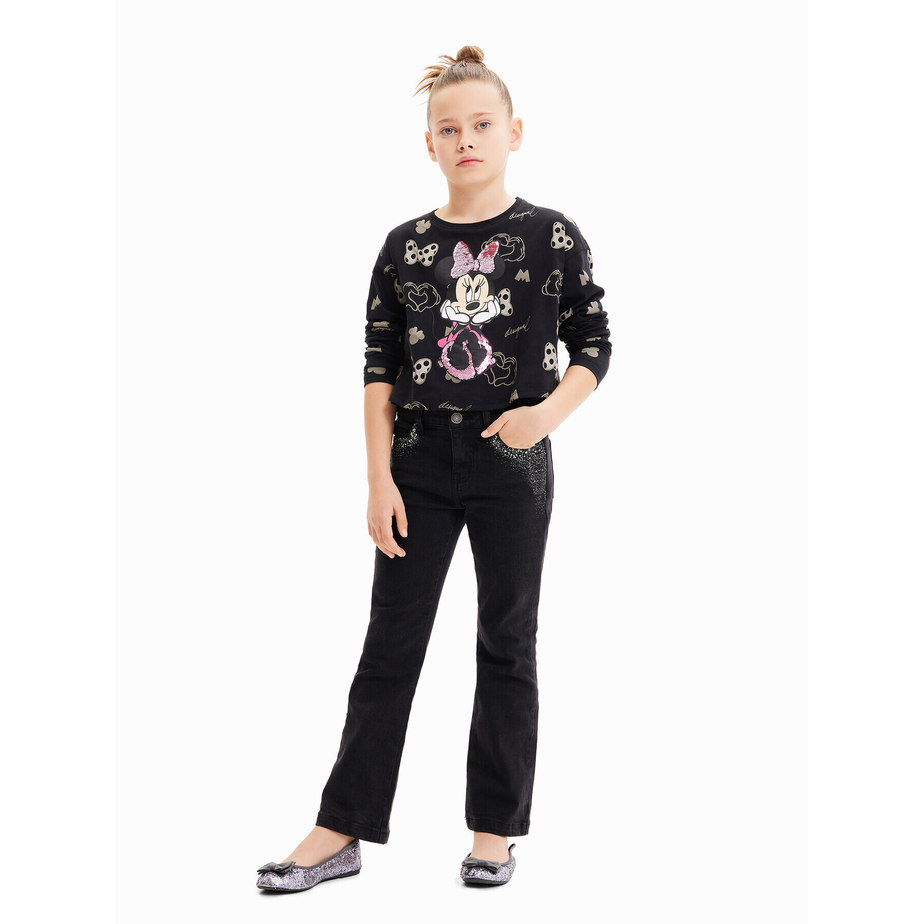 Desigual Bluză 23WGTK15 Negru Regular Fit - Pled.ro